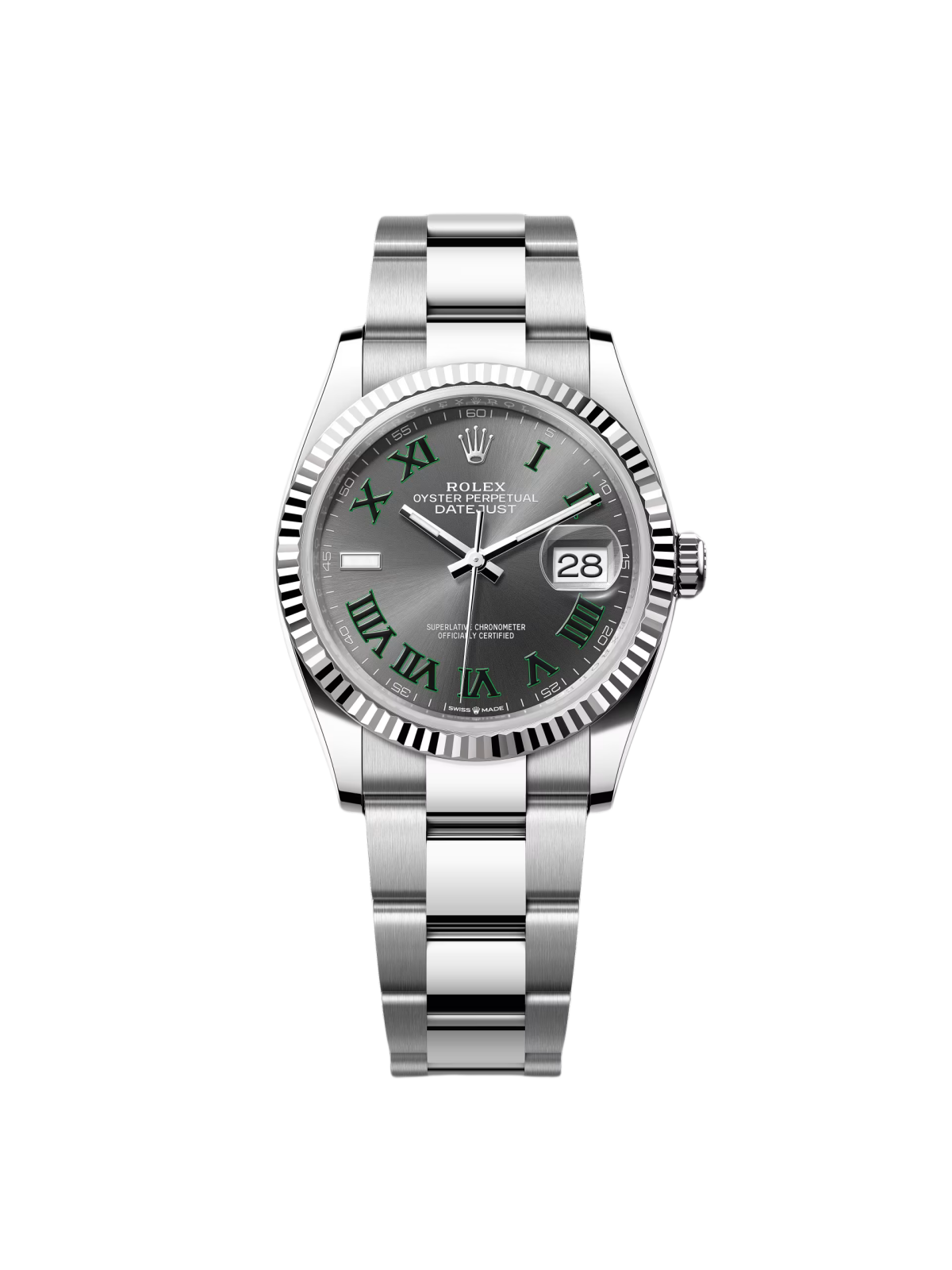 【Super Clone】ROLEX  Datejust 36mm 126234 Datejust Slate Roman Dial Jubilee Watch