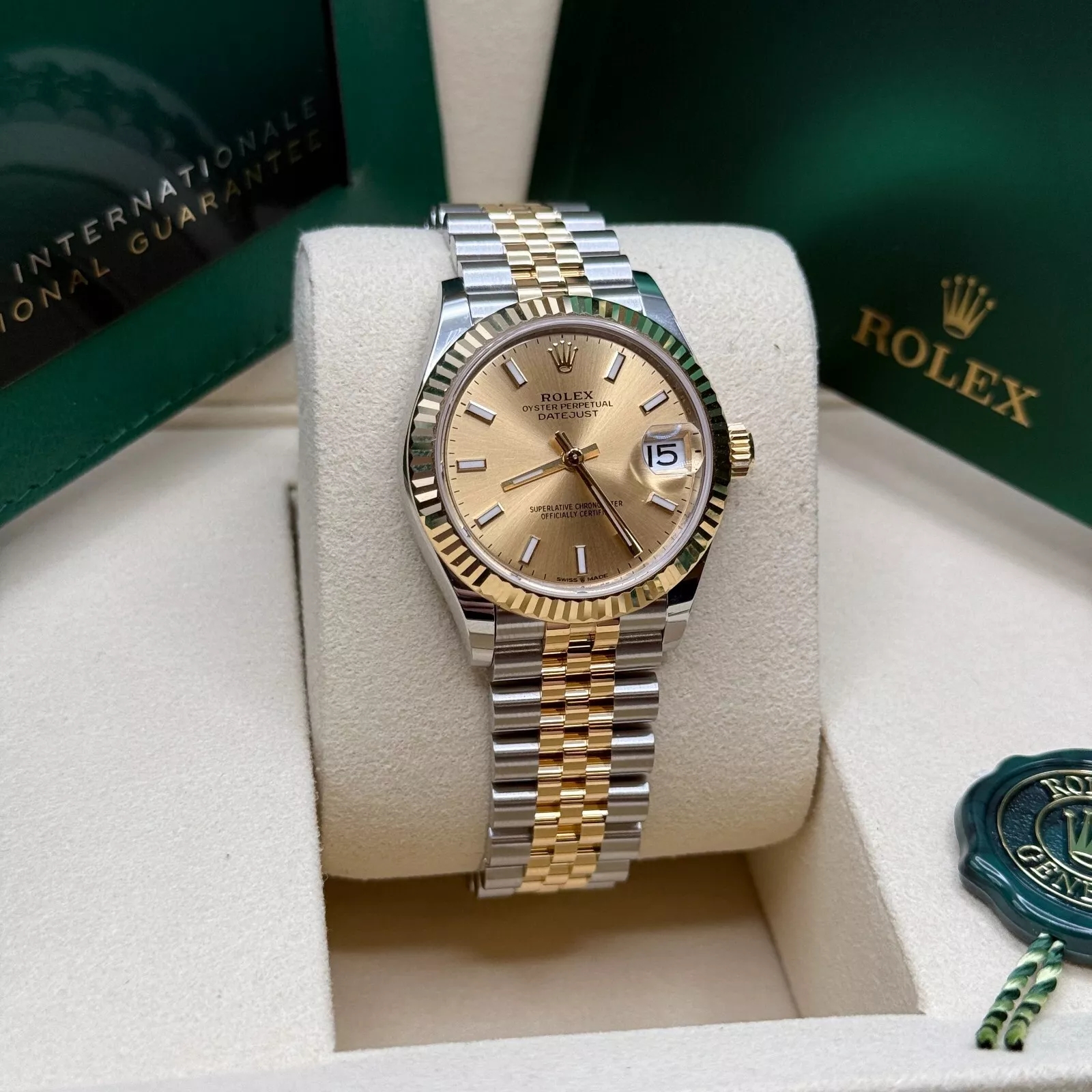 【Super Clone】ROLEX Datejust m278273-0013/0014 31mm Champagne Dial Stainless Steel and Yellow Gold Oyster Watch