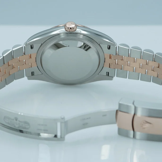 【Super Clone】ROLEX  Datejust 36mm 126231 Slate/Gray Dial Oystersteel and 18K Rose gold Oyster Bracelet