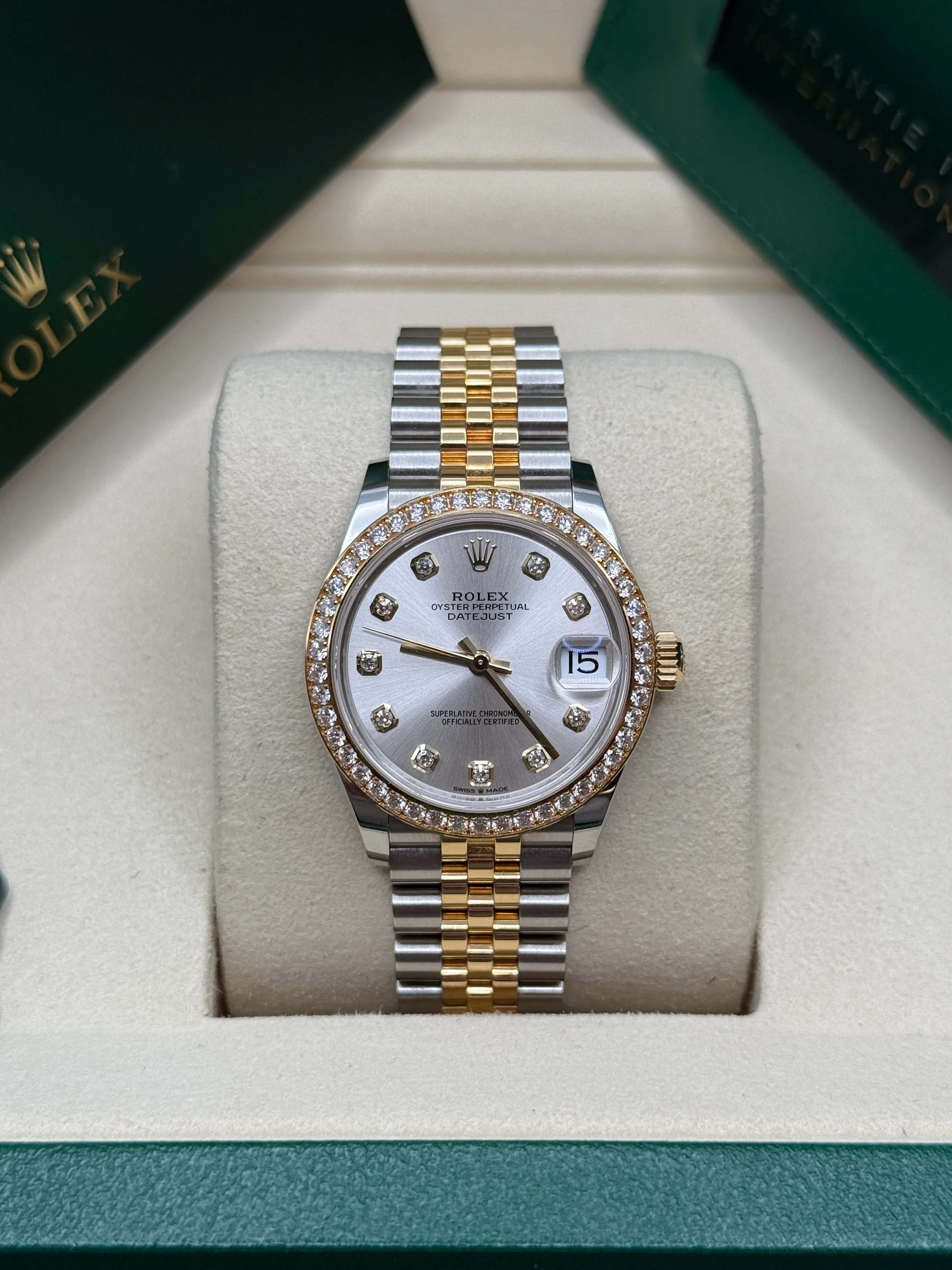 【Super Clone】ROLEX Datejust m278383RBR-0019/0020 31mm Silver Dial Oyster Bracelet