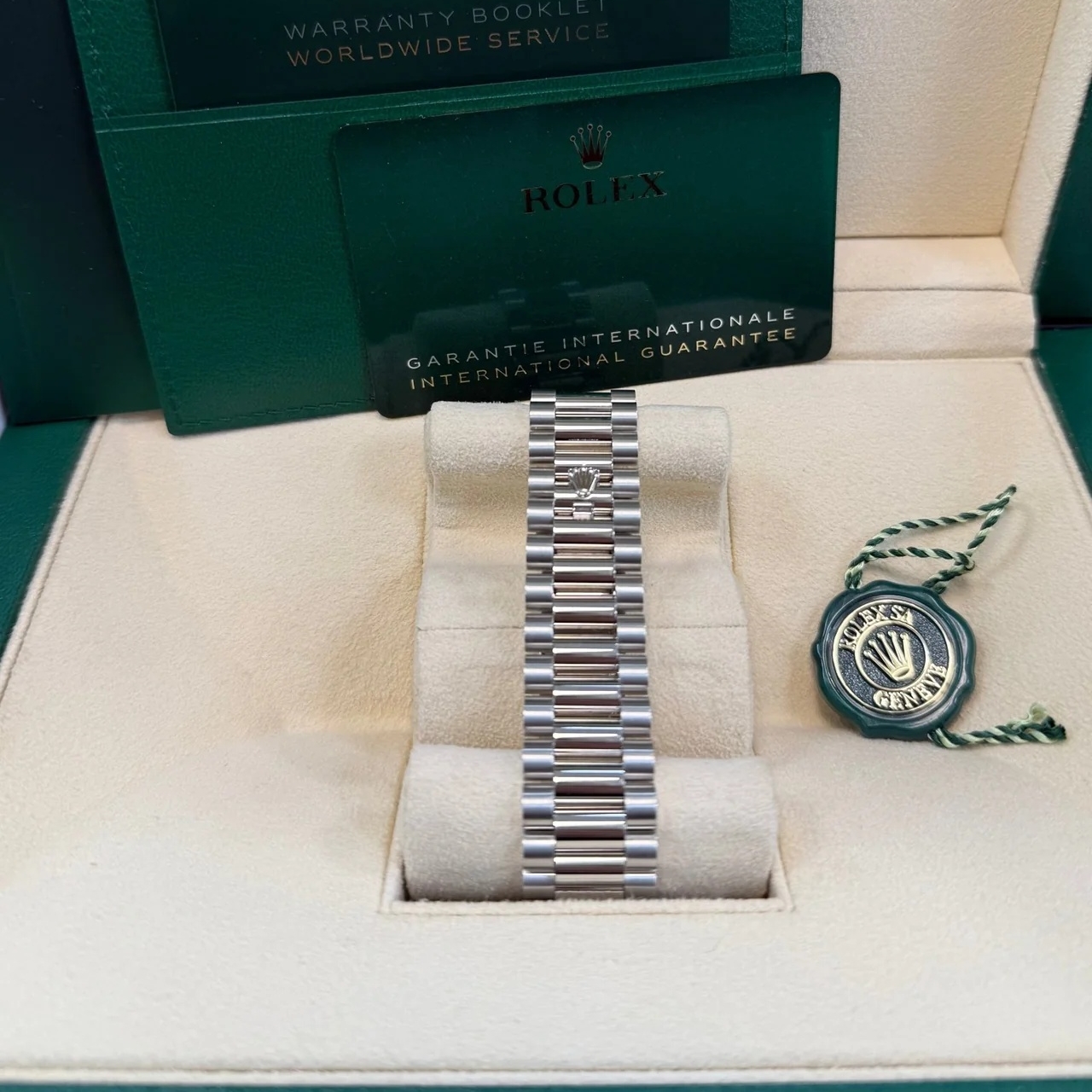 【Super Clone】ROLEX Day-Date 40mm 228396TBR-0020 Green Roman Dial
