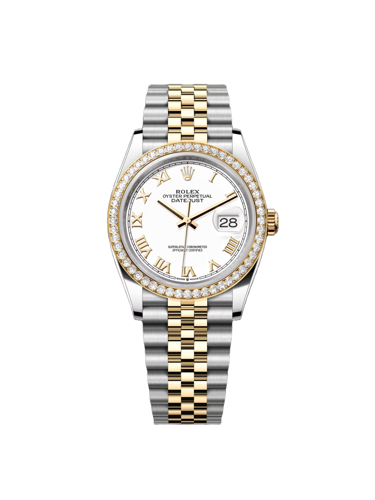 【Super Clone】RLX  Datejust 36mm 126283 White Dial Jubilee Bracelet Watch