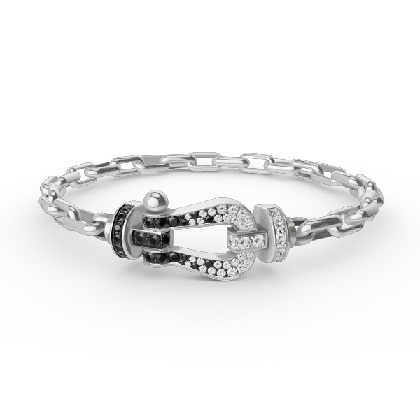 Regalia jewelryFORCE LARGE HORSESHOE CLASP  METAL BRACELET