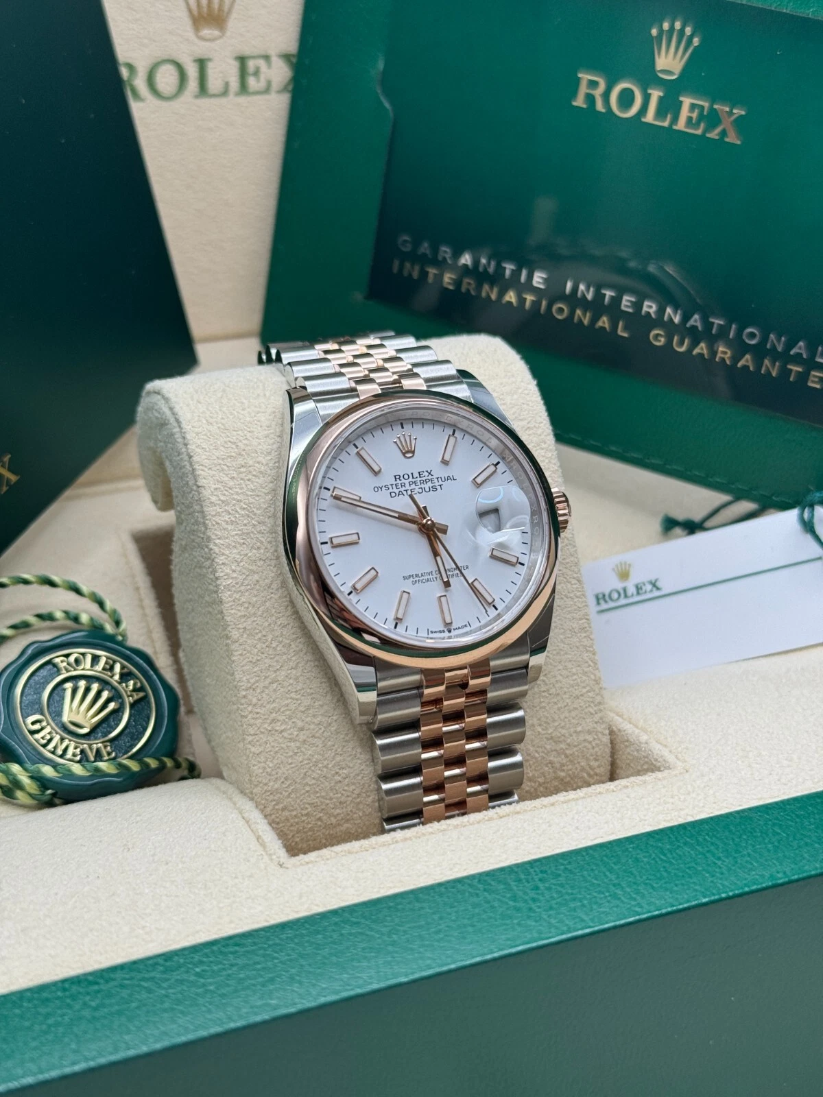 【Super Clone】ROLEX  Datejust 36mm 126201 White Dial Jubilee Bracelet Watch