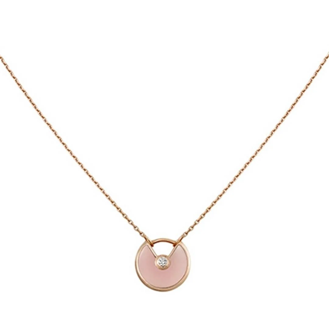 Regalia jewelryAMULETTE ROSE GOLD PINK MOP NECKLACE