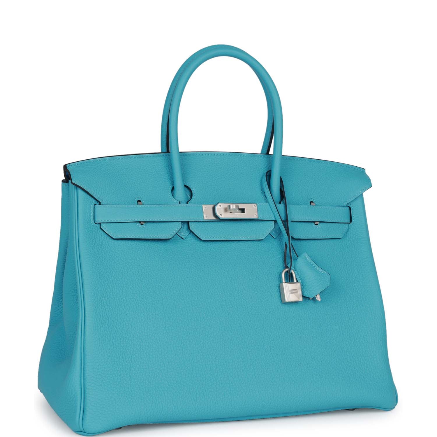 Hermès Special Order (HSS) Birkin 35 Bleu du Nord Verso Togo Brushed Palladium Hardware