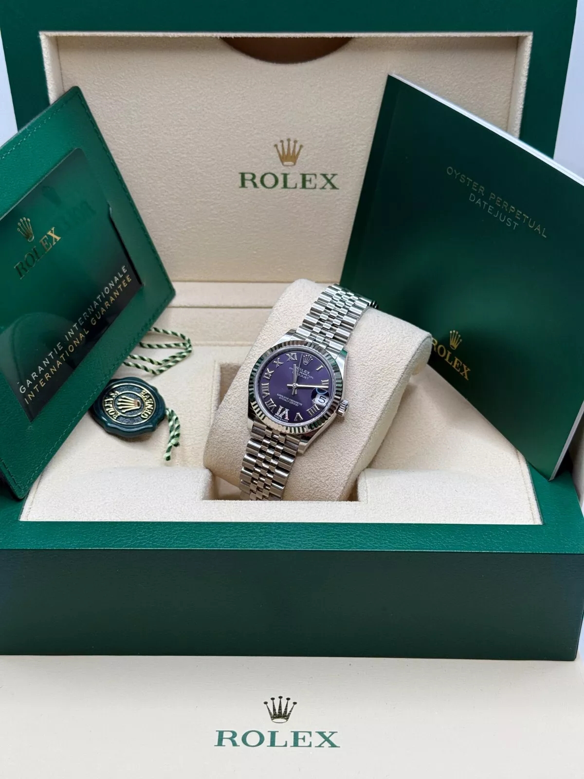 【Super Clone】RLX Datejust m278274-0025/0026 Aubergine 31mm Dial Oyster Watch