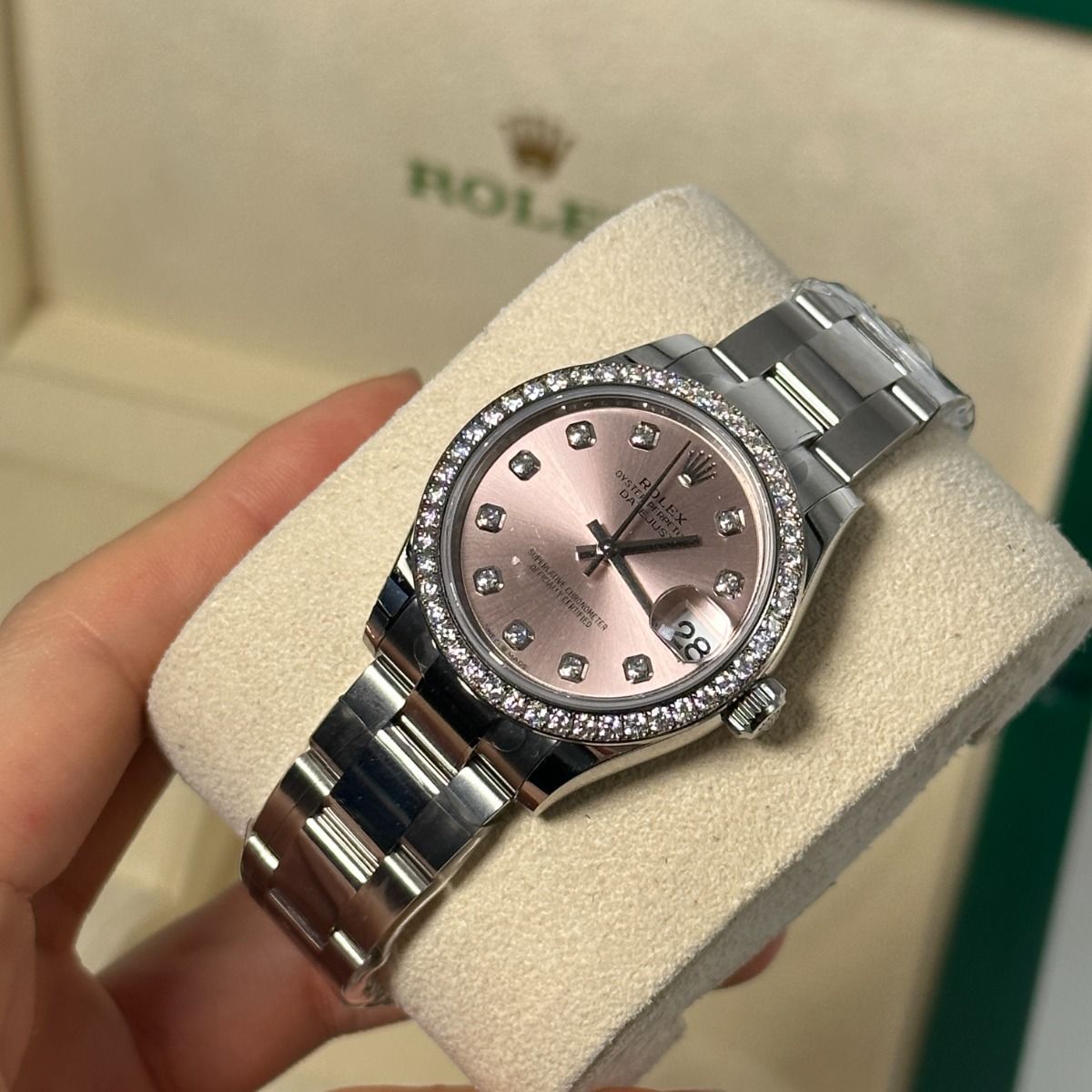 【Super Clone】ROLEX Datejust m278384RBR-0035/0036 Pink 31mm Dial Oyster Watch