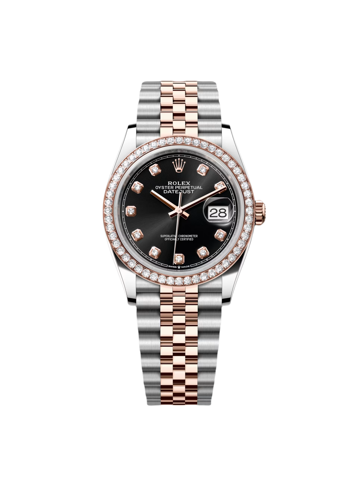 【Super Clone】ROLEX  Datejust 36mm 126281 Black Dial Jubilee Bracelet