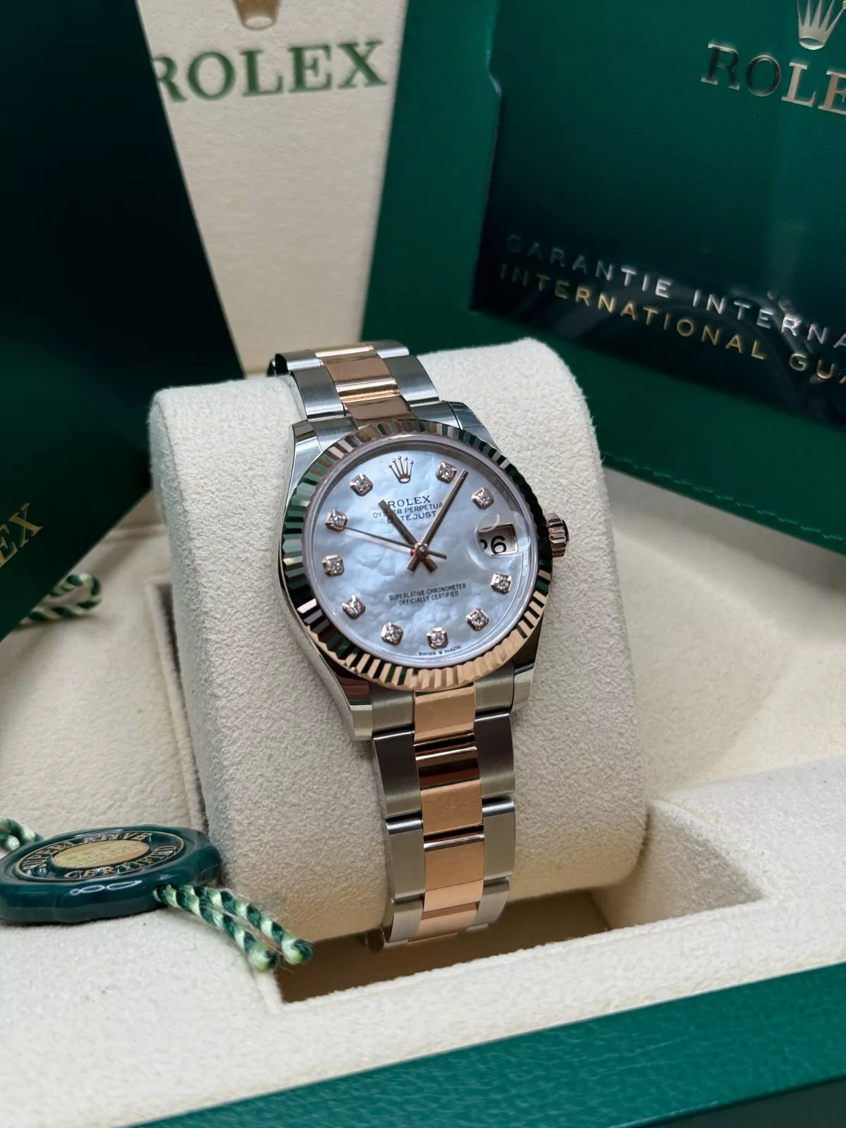 【Super Clone】ROLEX Datejust m278271-0025/0026 White Mother-of-Pearl 31mm Dial Oyster Bracelet Watch