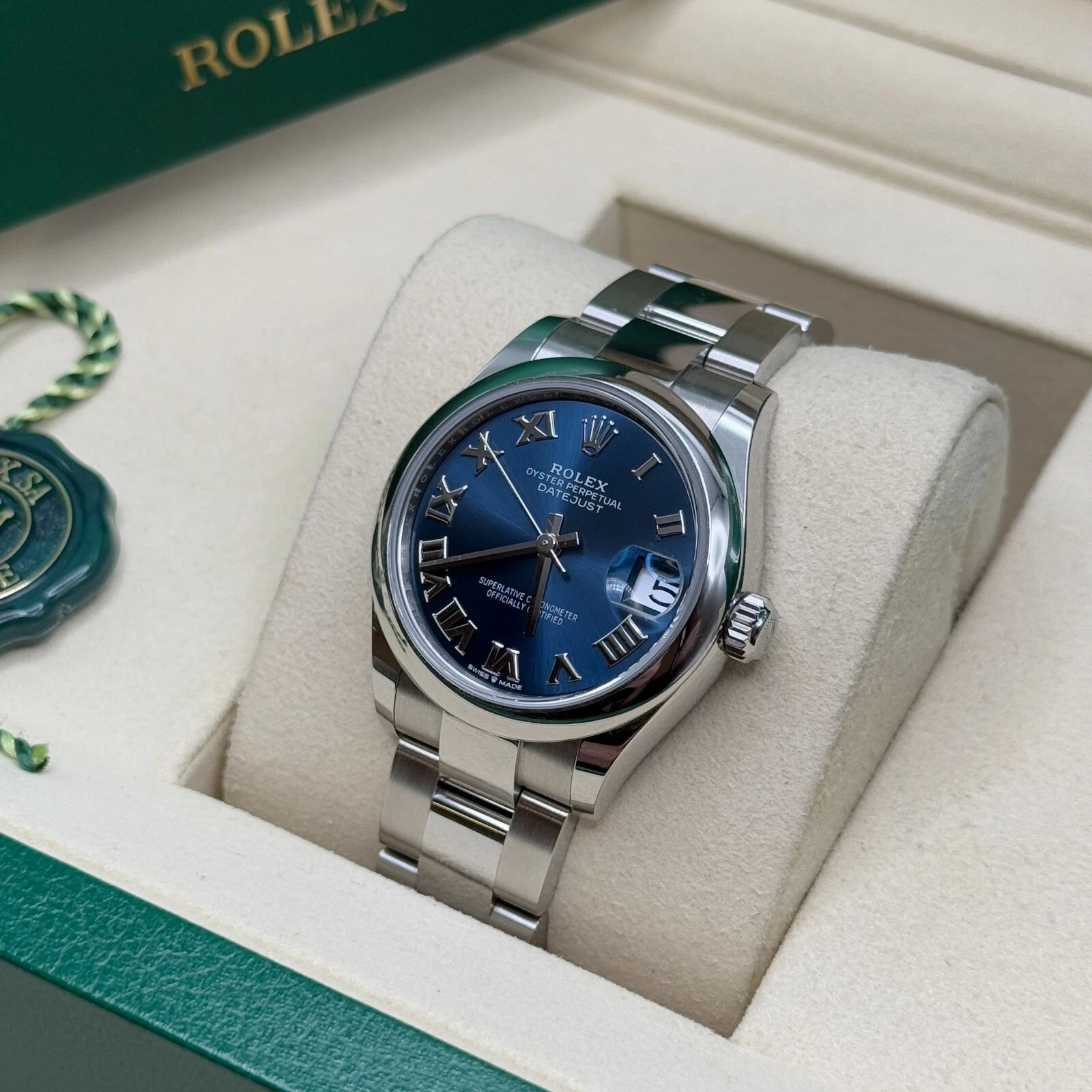 【Super Clone】ROLEX Datejust m278240-0017/0018 31mm Blue Roman Domed Bezel Oyster Oystersteel