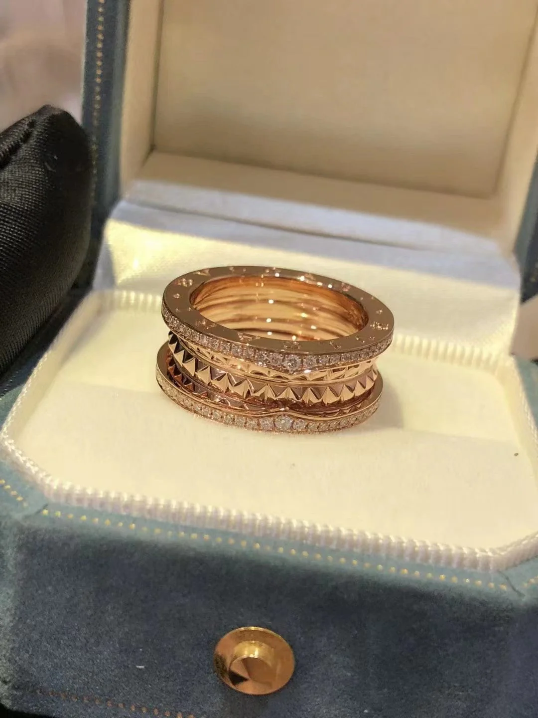 Regalia jewelryZERO 1 ROCK DIAMOND PINK GOLD