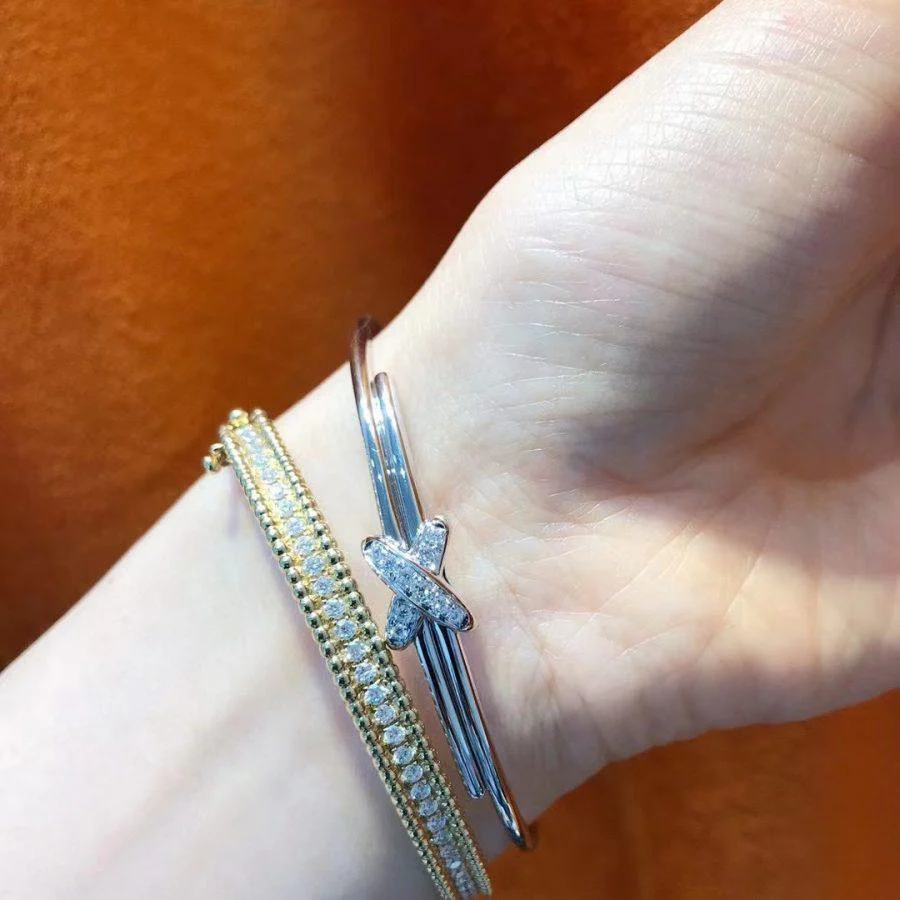 Regalia jewelryJEUX DE BRACELET SILVER DIAMONDS