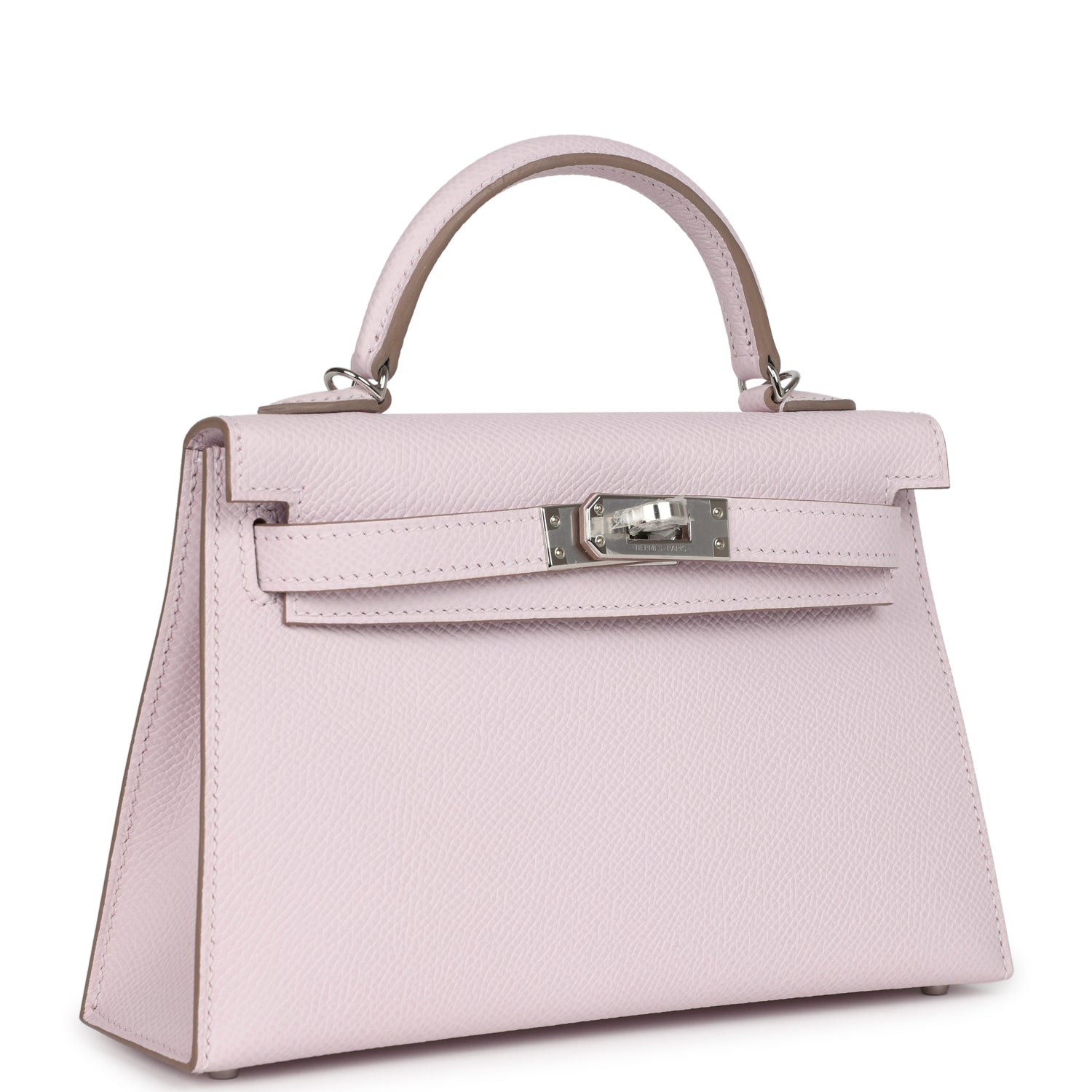 Hermès Kelly Sellier 20 Mauve Pale Epsom Palladium Hardware