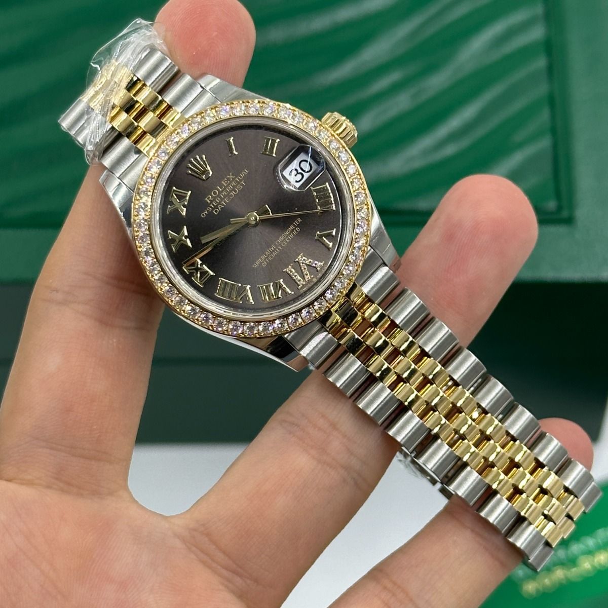 【Super Clone】ROLEX Datejust m278383RBR-0017/0018 31mm Dark Grey Dial Oyster Bracelet