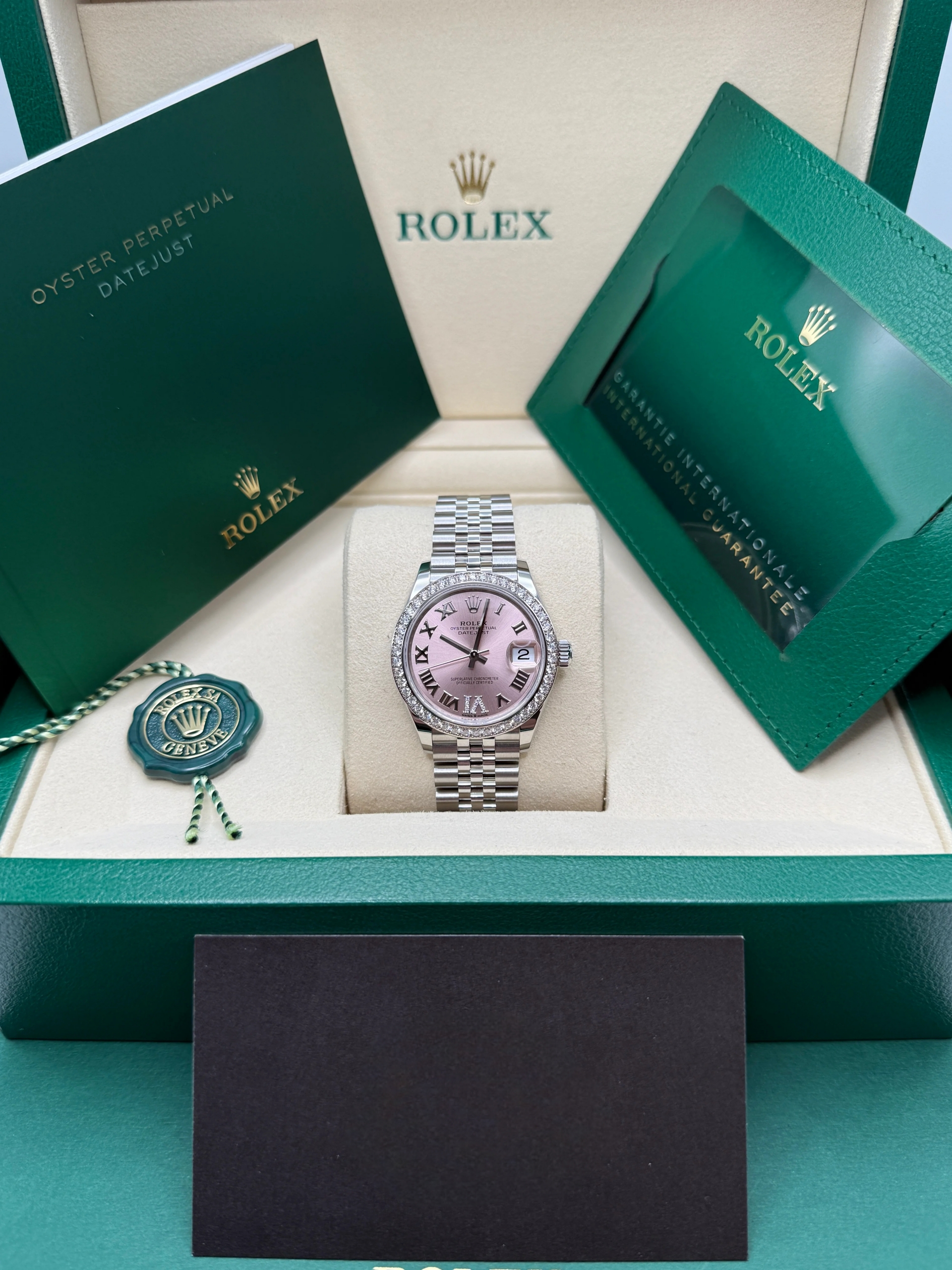 【Super Clone】ROLEX Datejust m278384RBR-0027/0028 Pink 31mm Dial Oyster Watch