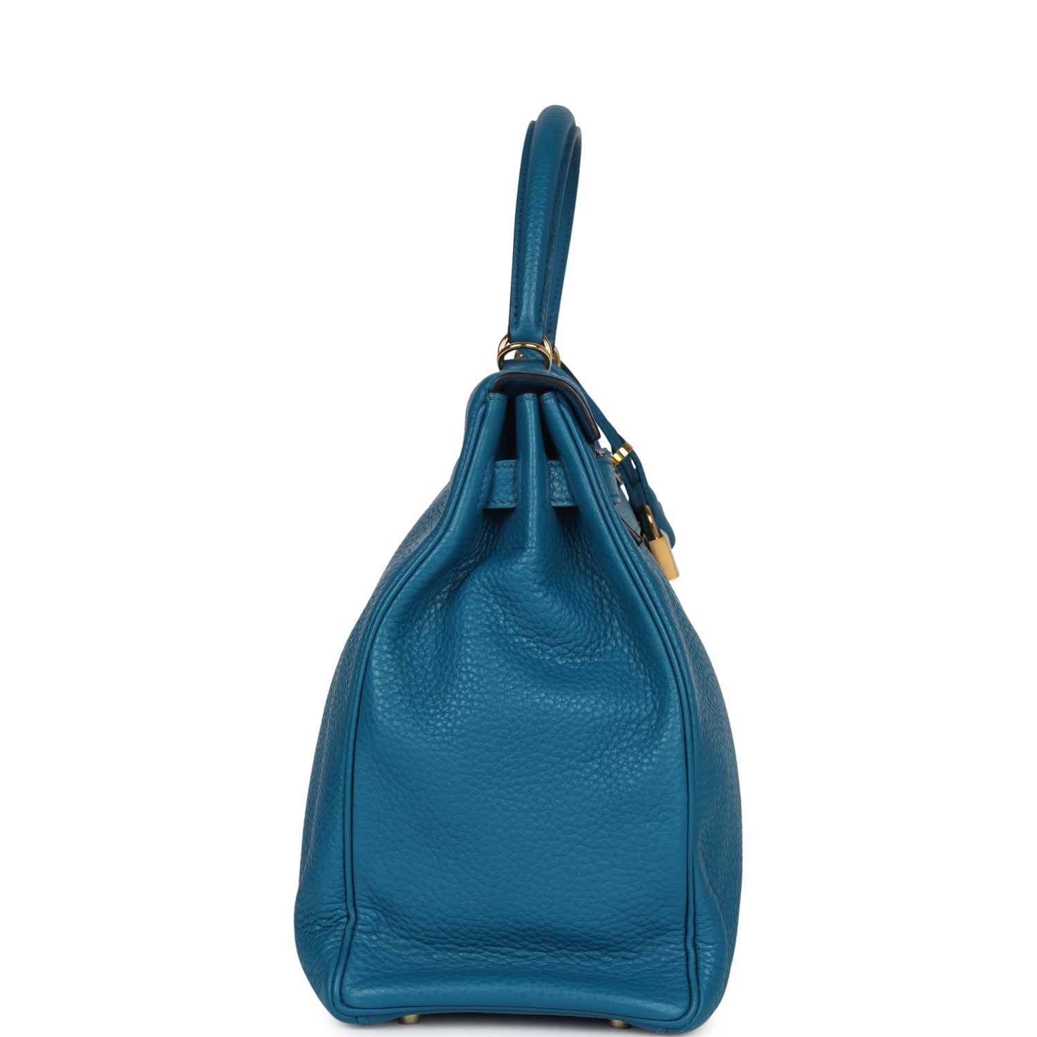 Hermès Kelly Retourne 35 Cobalt Clemence Gold Hardware