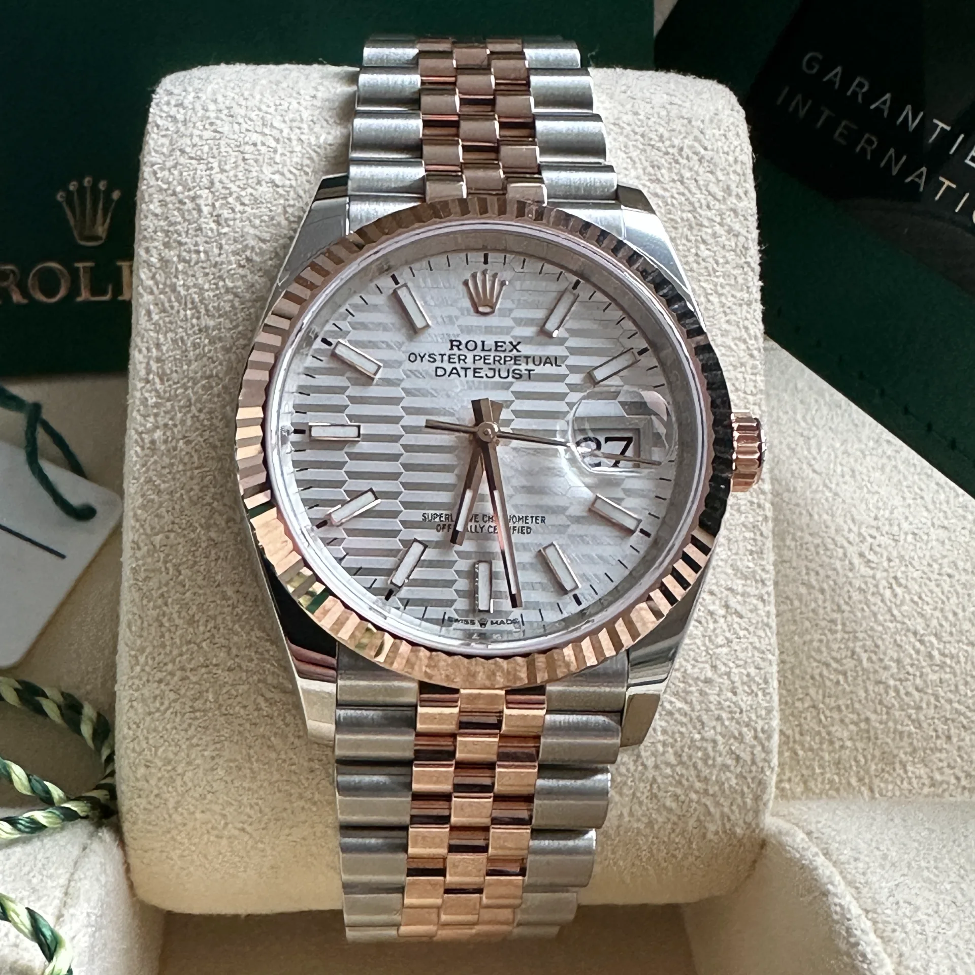【Super Clone】ROLEX  Datejust 36mm 126231 Silver Fluted Motif Dial Jubilee Bracelet