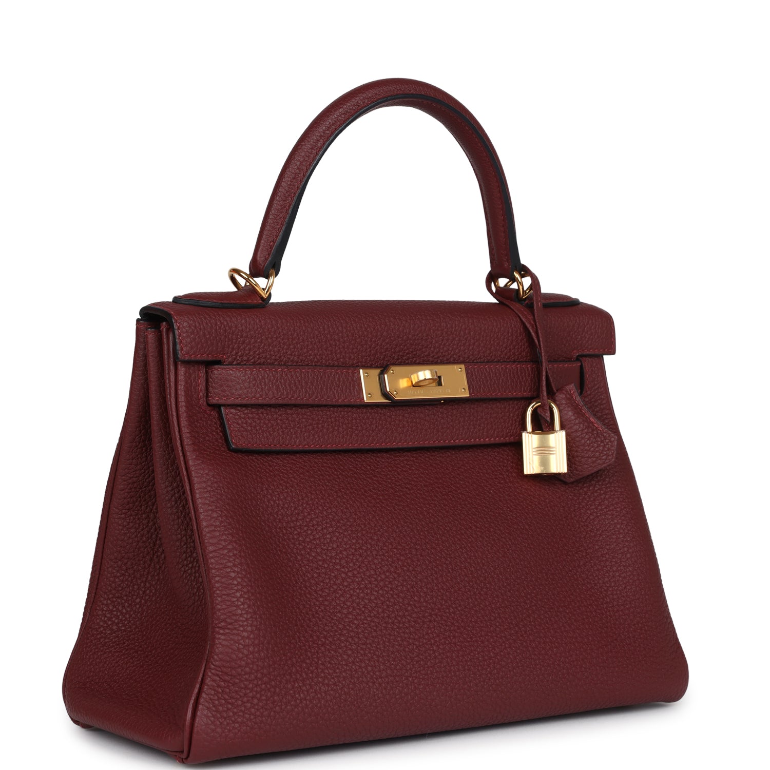 Hermès Kelly Retourne 28 Rouge H Togo Gold Hardware
