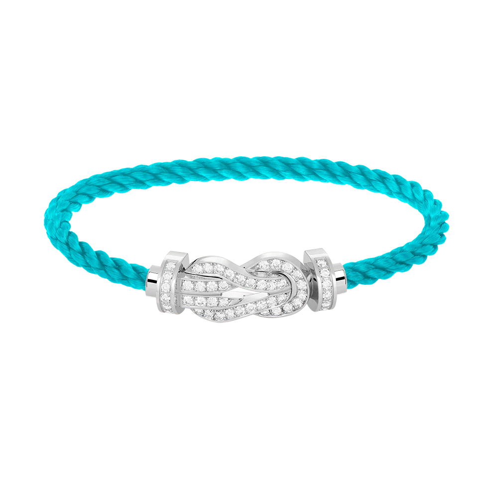 Regalia jewelryCHANCE LARGE 8 FIGURE BUCKLE FULL DIAMOND BRACELET SILVER