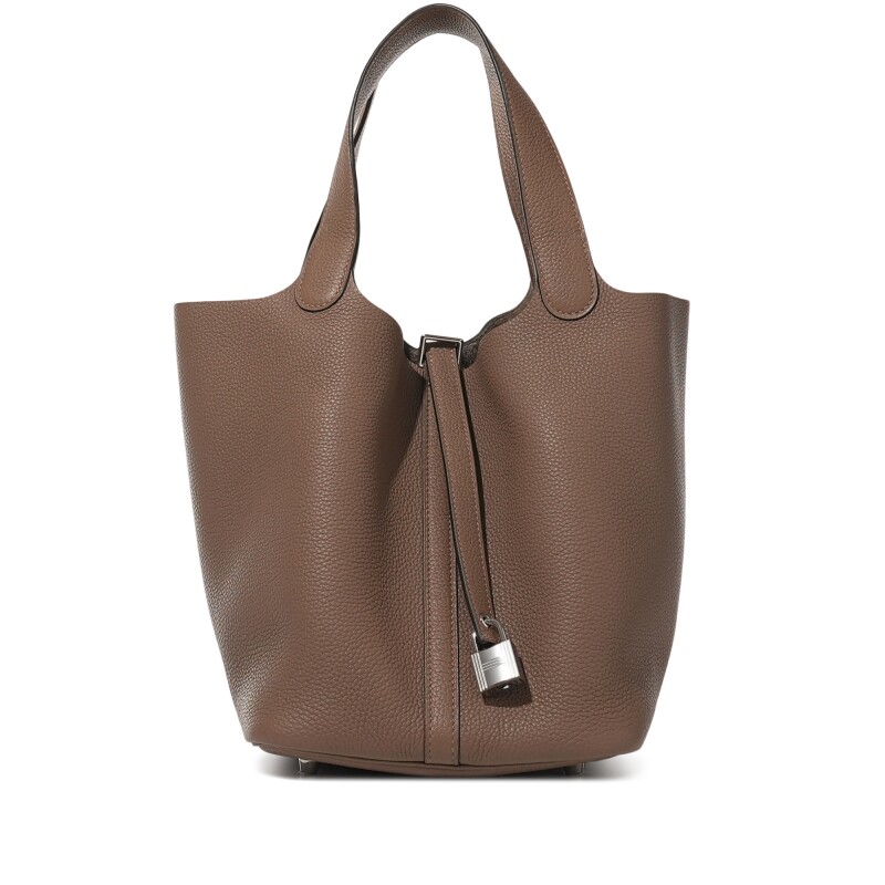 Hermès Beige de Weimar Clemence Picotin Lock 22 Palladium Hardware