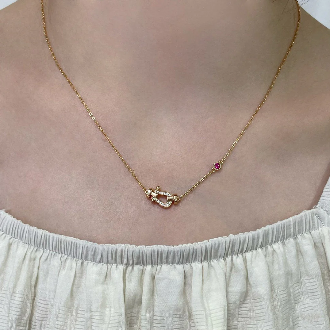 Regalia jewelryFORCE 10 DIAMOND PINK GOLD NECKLACE