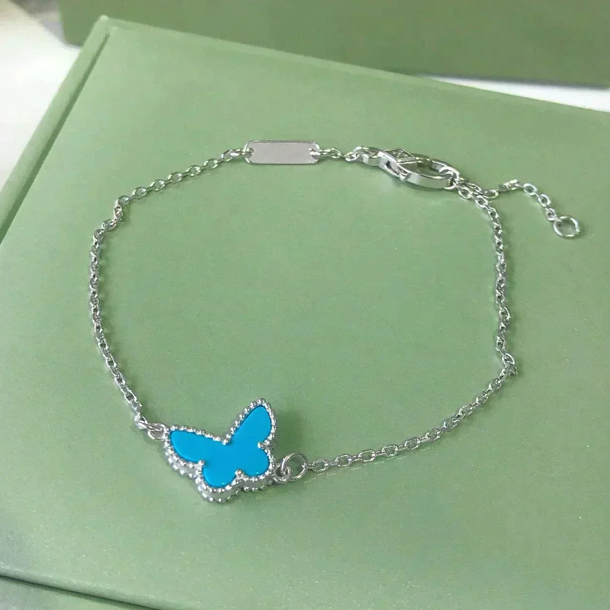 Regalia jewelryBUTTERFLY TURQUOISE BUTTERFLY BRACELET SILVER