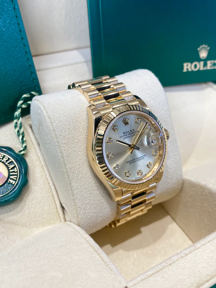 【Super Clone】ROLEX Datejust m278278-0009 Champagne 31mm Dial President Bracelet Watch