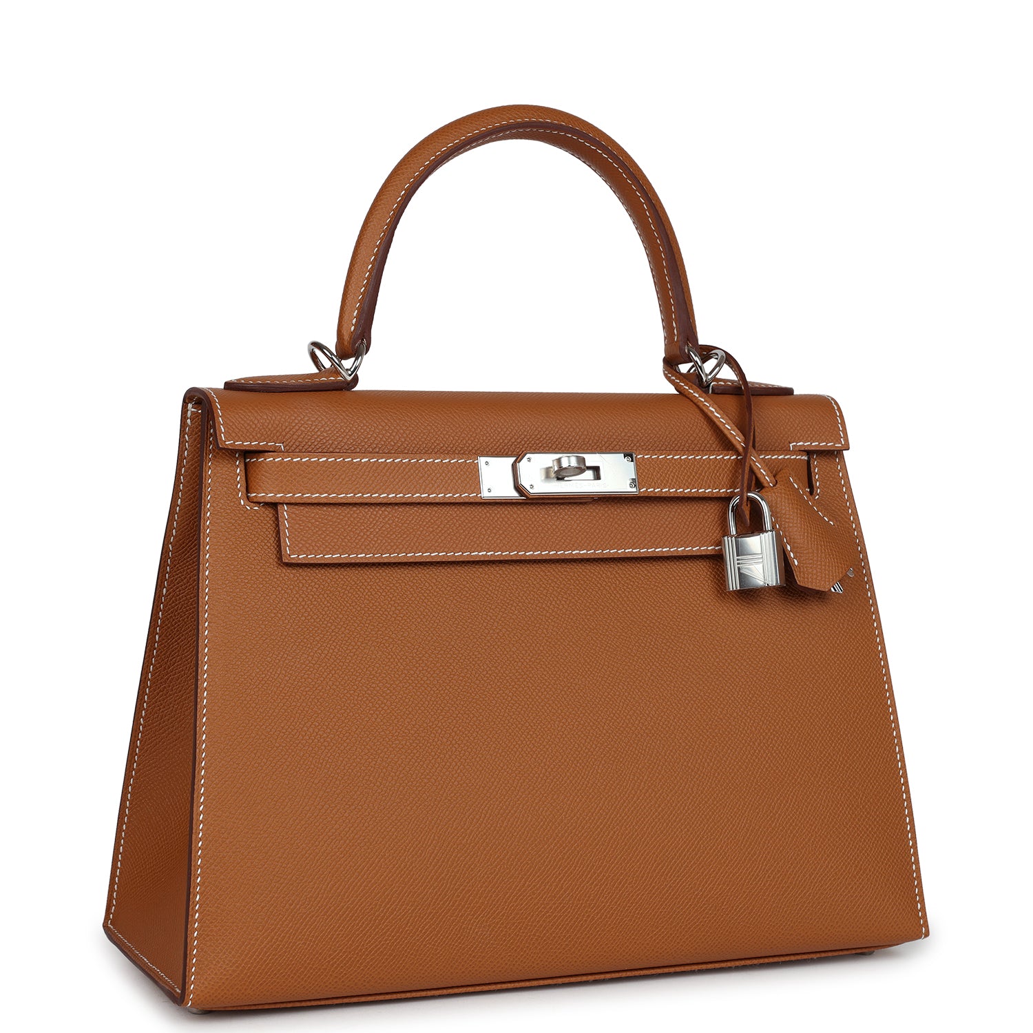 Hermès Kelly Sellier 28 Gold Epsom Palladium Hardware
