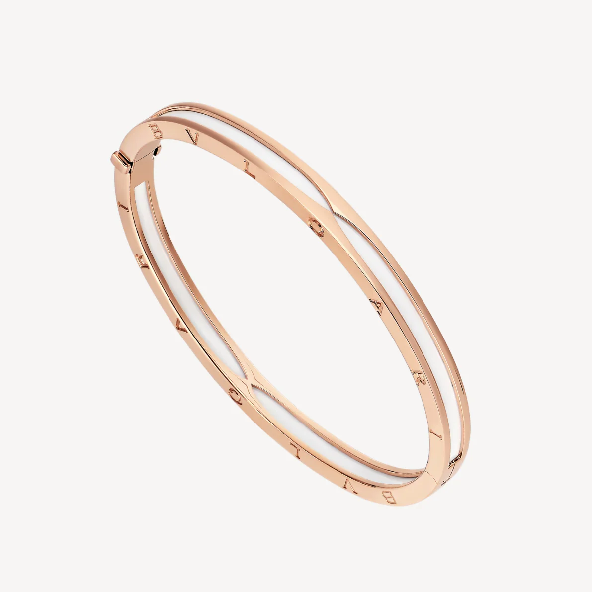 Regalia jewelryZERO 1 PINK GOLD WITH WHITE CERAMIC BRACELET