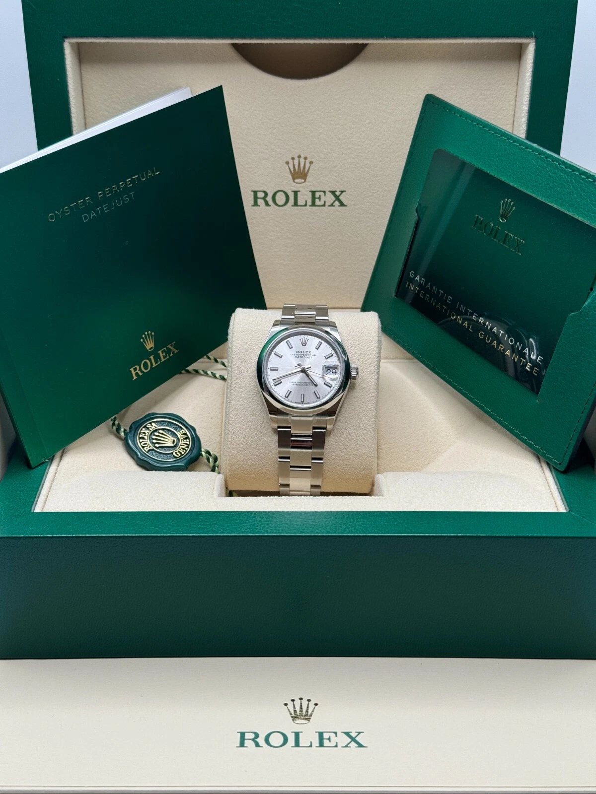 【Super Clone】ROLEX Datejust m278240-0005/0006 31mm  Silver Index Domed Bezel Oyster Oystersteel