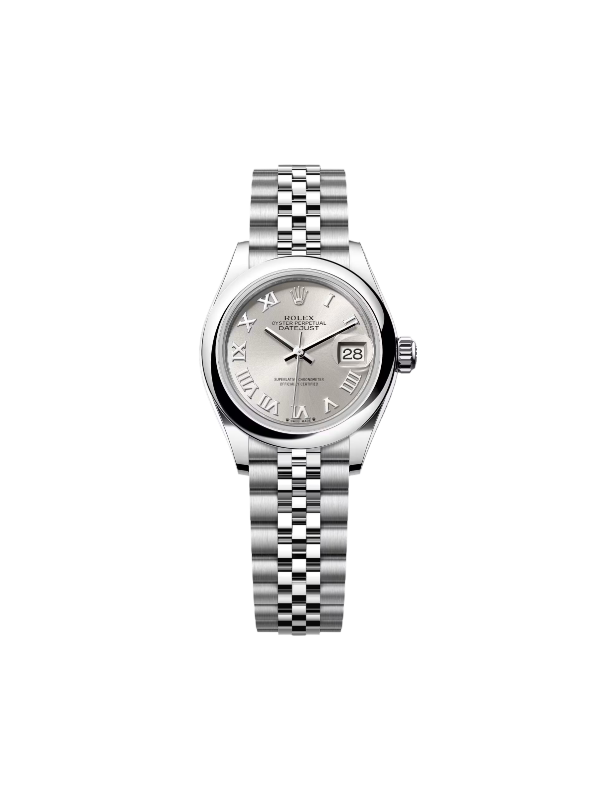 【Super Clone】ROLEX Lady-Datejust 28mm m279160 Oyster Perpetual Silver Dial Oyster Bracelet