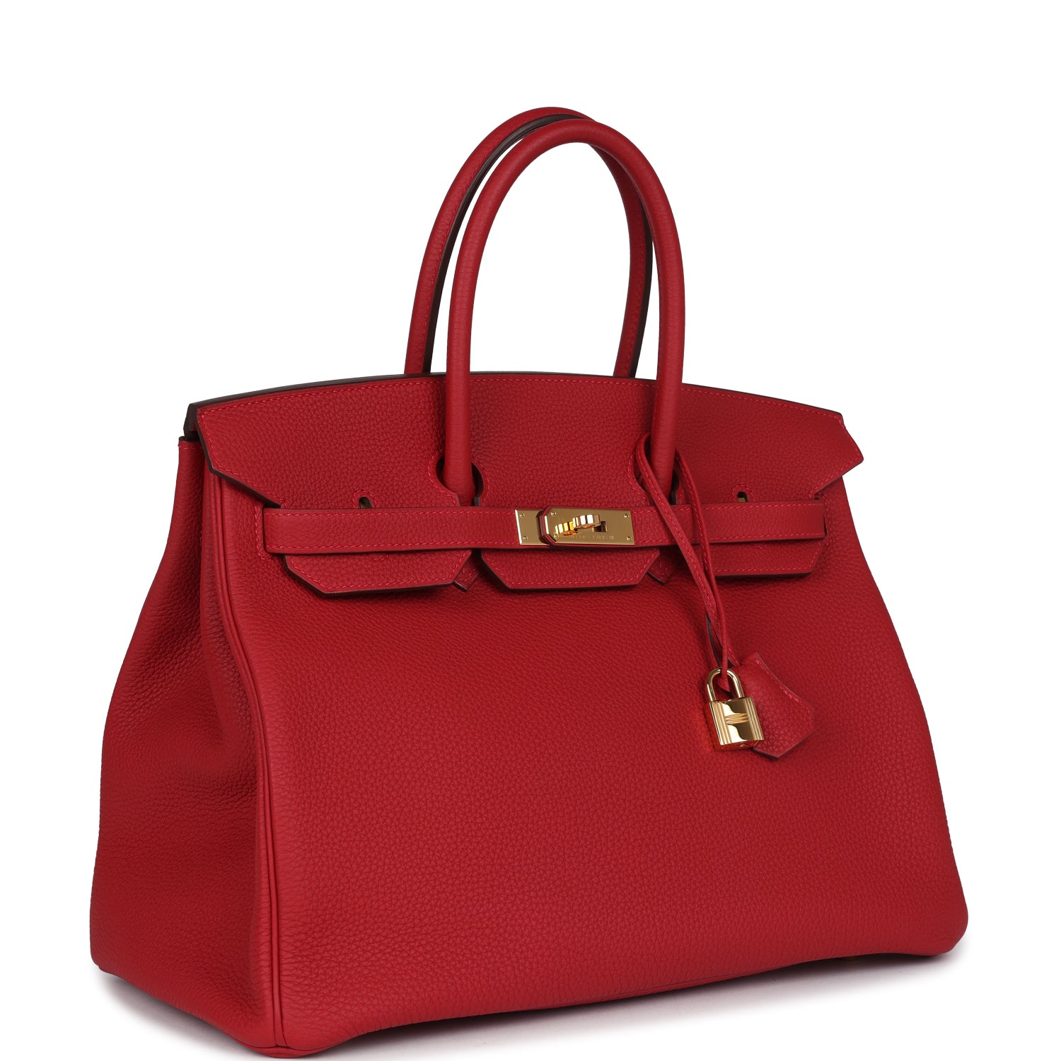 Hermès Birkin 35 Rouge Casaque Togo Gold Hardware