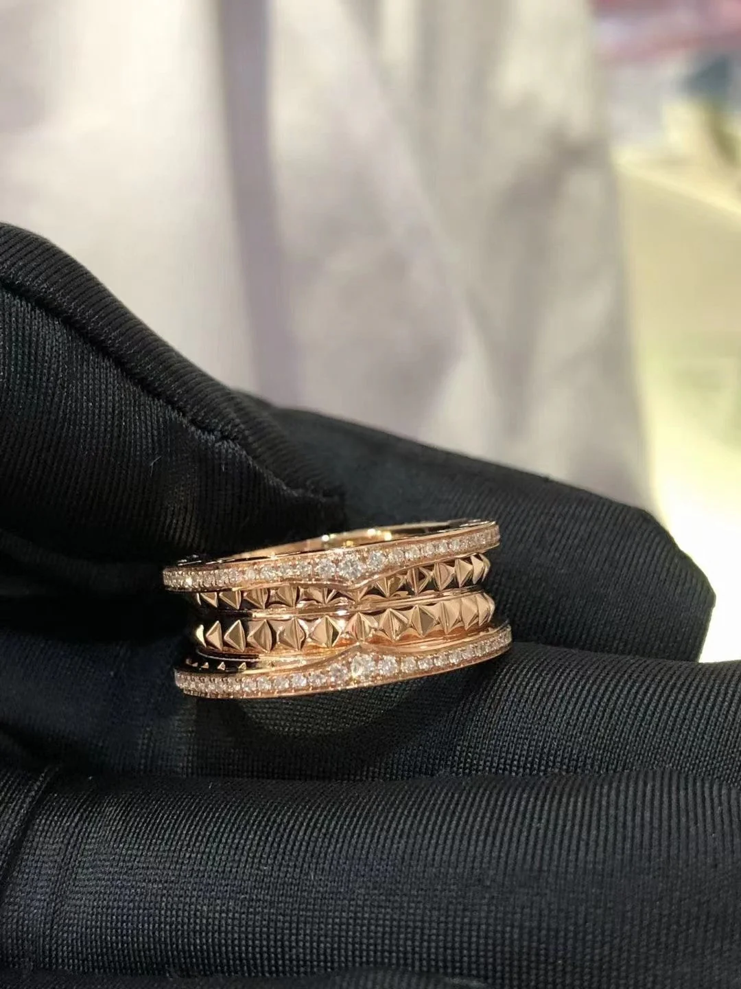 Regalia jewelryZERO 1 ROCK DIAMOND PINK GOLD