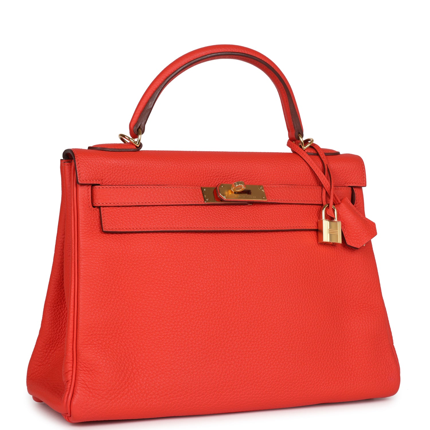 Hermès Kelly Retourne 32 Capucine Togo Gold Hardware