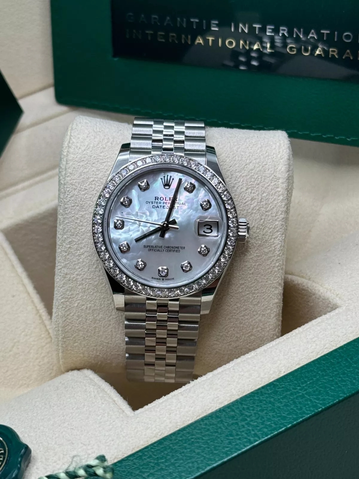 【Super Clone】RLX Datejust m278384RBR-0007/0008 Mother-of-Pearl 31mm Dial Oyster Watch