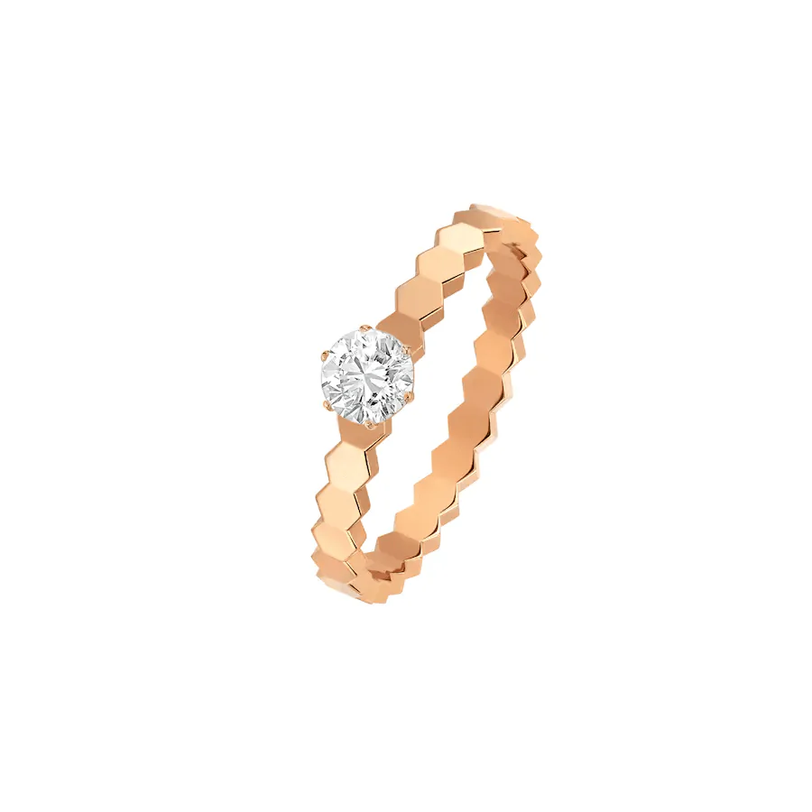 Regalia jewelryBEE LOVE RING PINK GOLD 1 DIAMOND