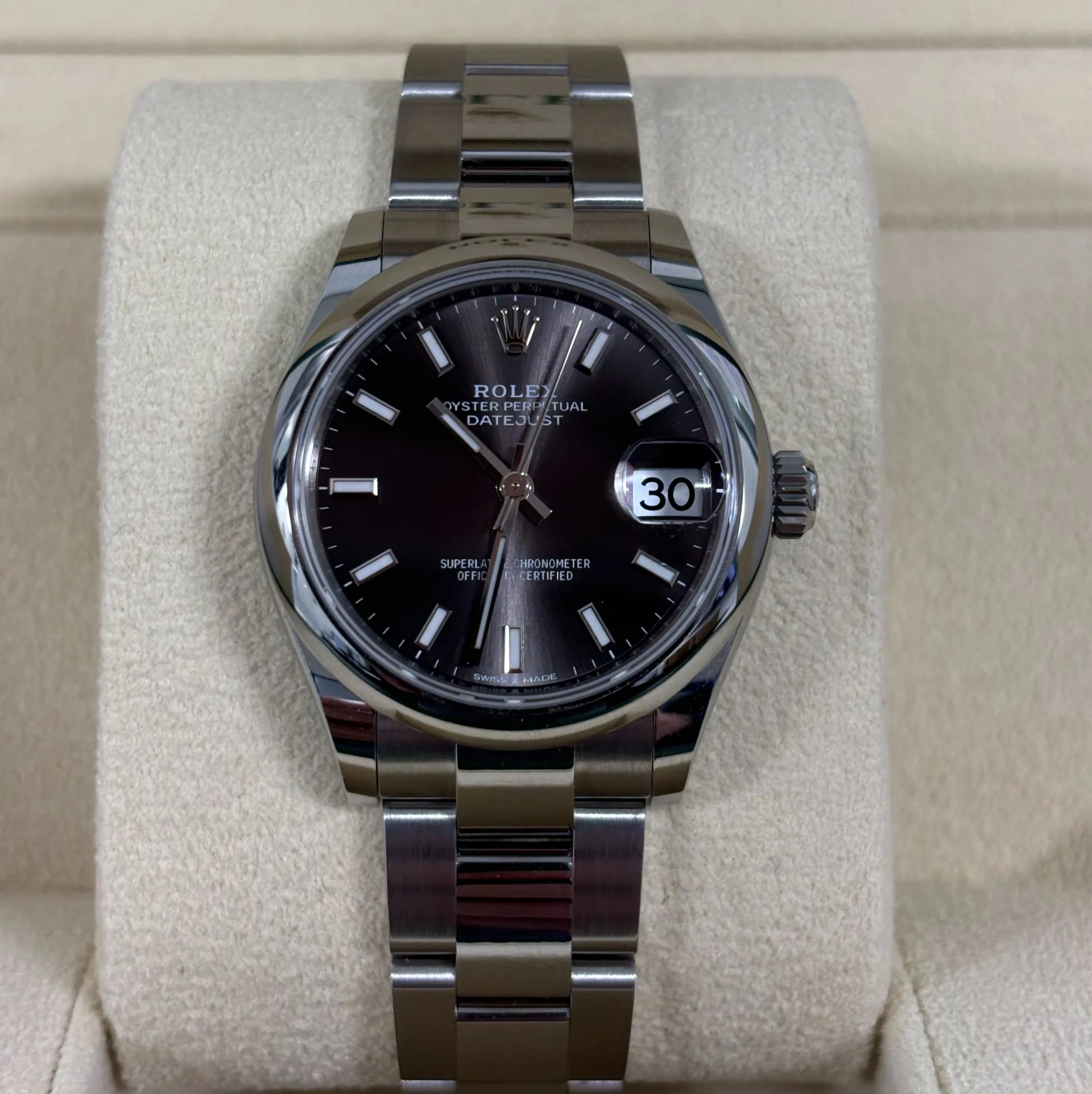【Super Clone】ROLEX Datejust m278240-0009/0010 31mm Dark Grey Domed Bezel Oyster Oystersteel