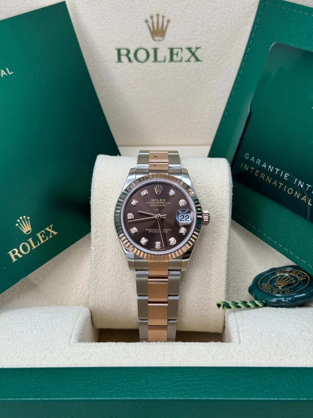 【Super Clone】ROLEX Datejust m278271-0027/0028 Chocolate 31mm Dial Oyster Bracelet Watch