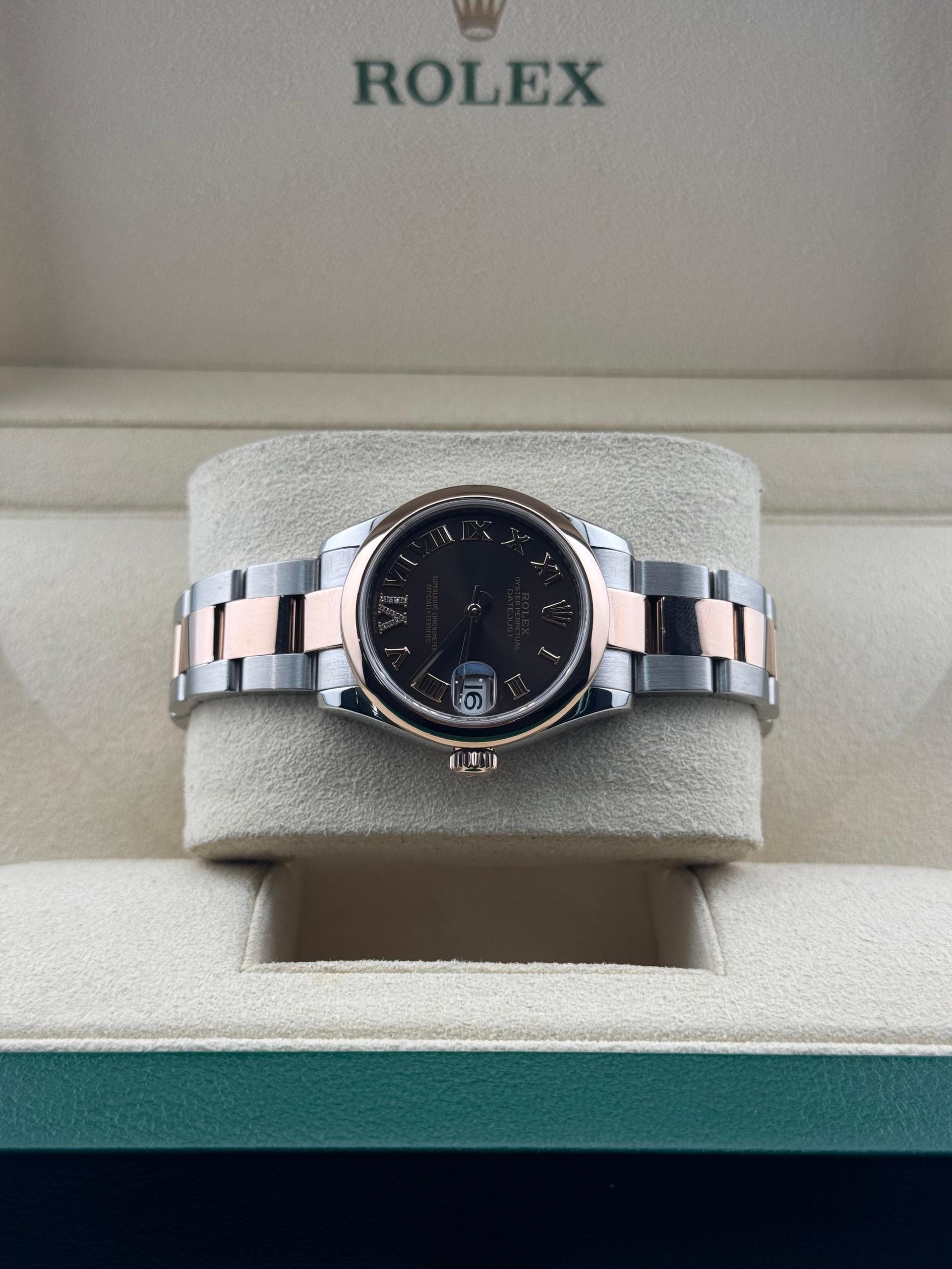 【Super Clone】ROLEX Datejust m278241-0003/0004 Chocolate 31mm Dial Oyster Bracelet Watch