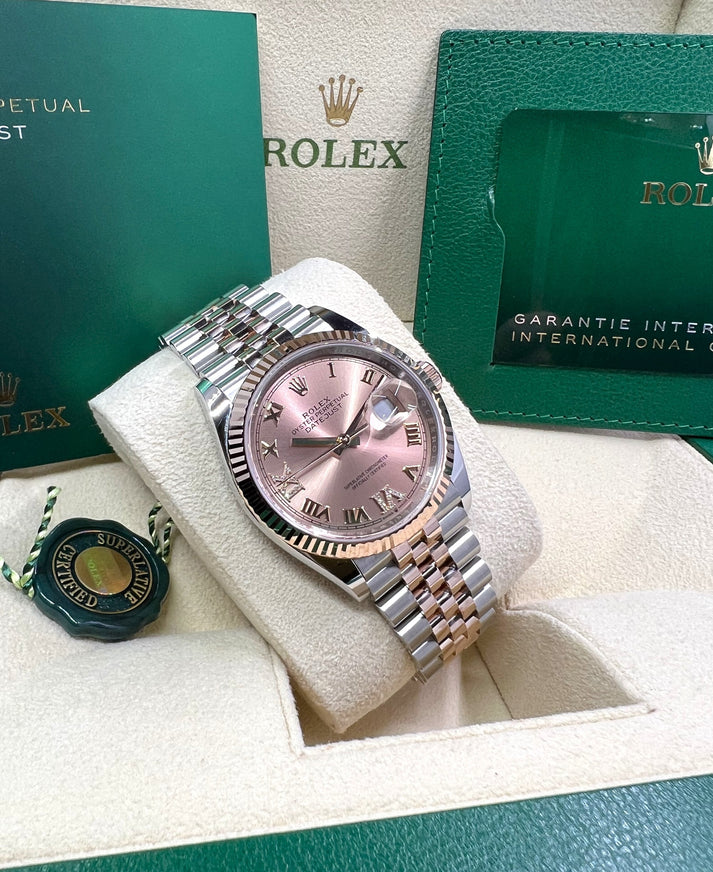 【Super Clone】ROLEX  Datejust 36mm 126231 Rose Dial Oyster Bracelet