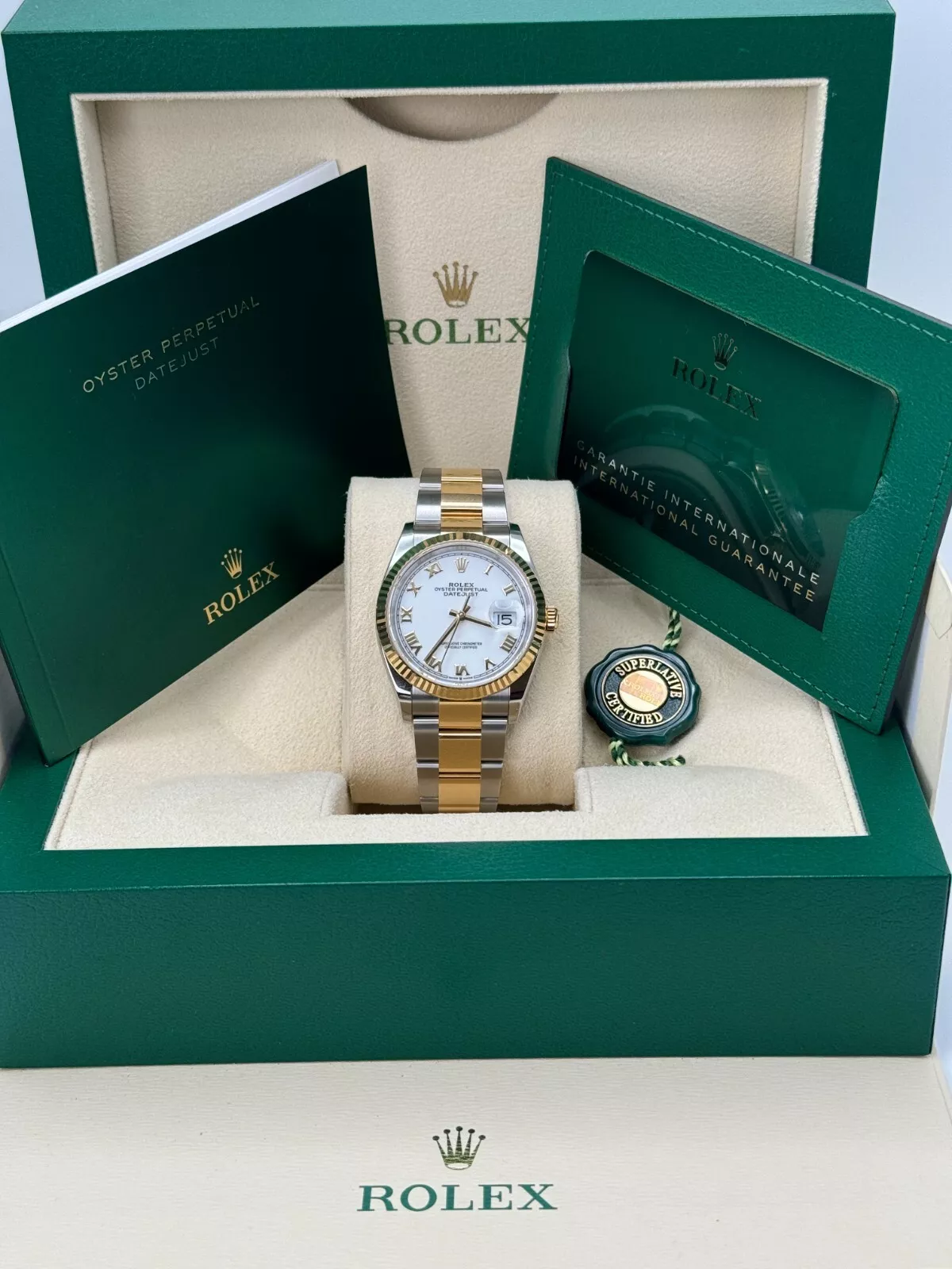 【Super Clone】ROLEX  Datejust 36mm 126233 White Dial Oyster Bracelet Watch
