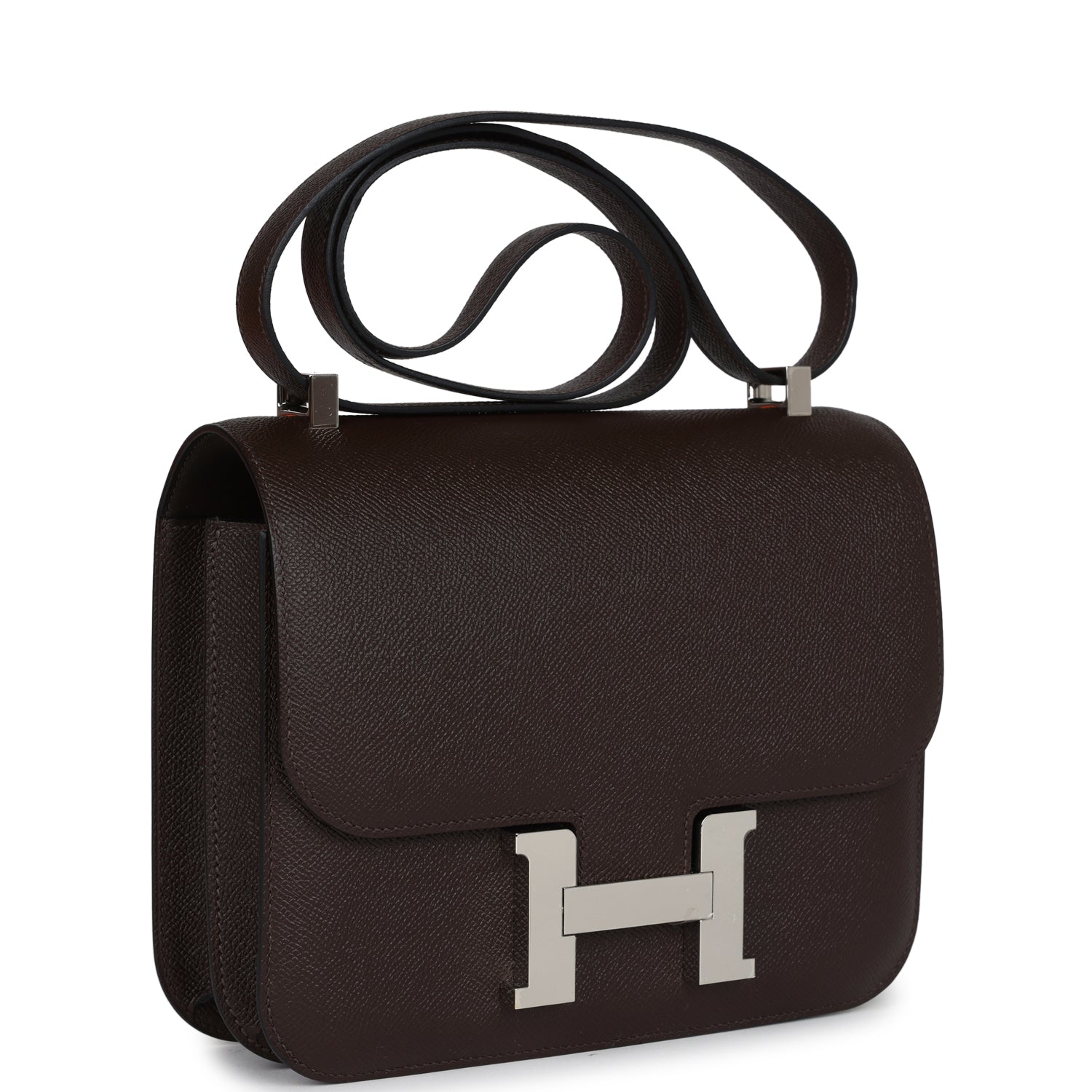 Hermès Constance 24 Chocolat Epsom Palladium Hardware