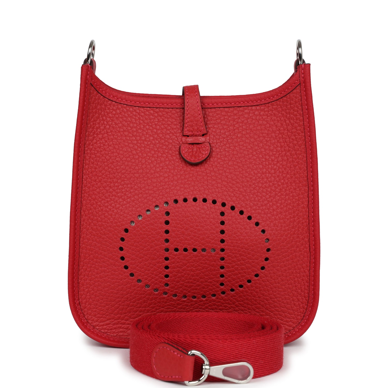 Hermès Evelyne TPM Vermillion Clemence Palladium Hardware