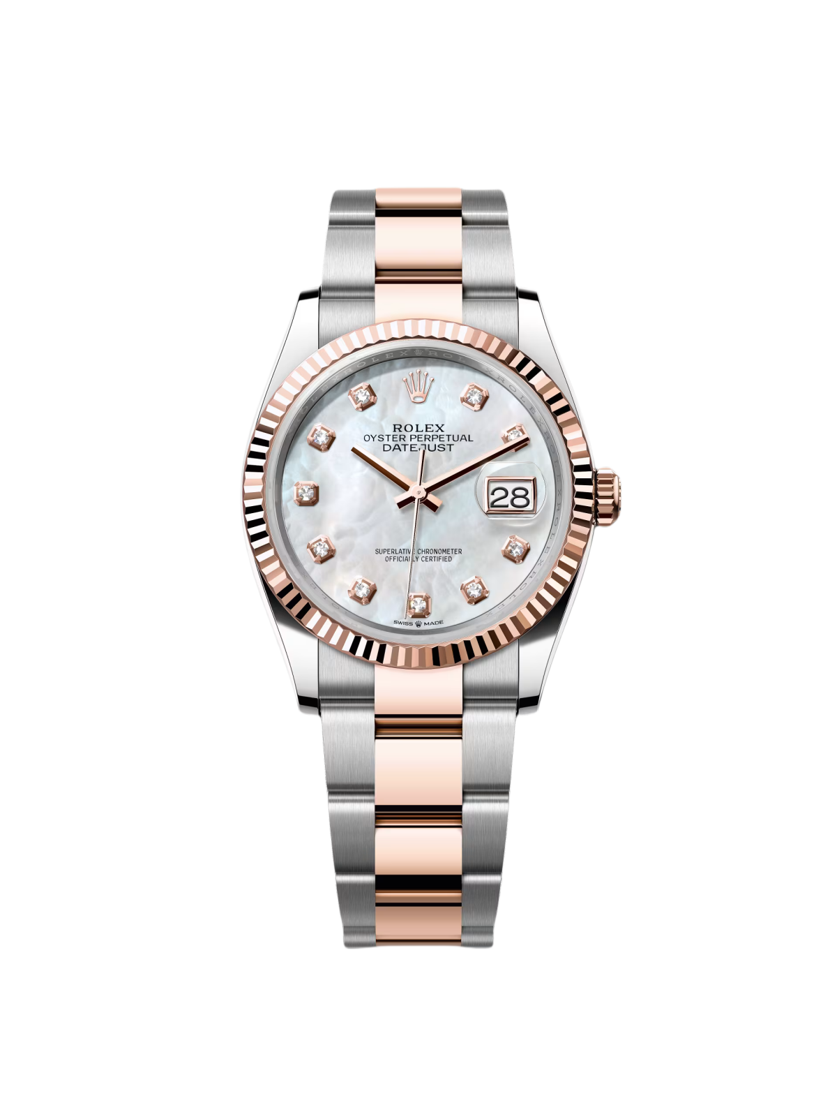 【Super Clone】ROLEX  Datejust 36mm 126231 Mother-of-Pearl Dial Jubilee Bracelet