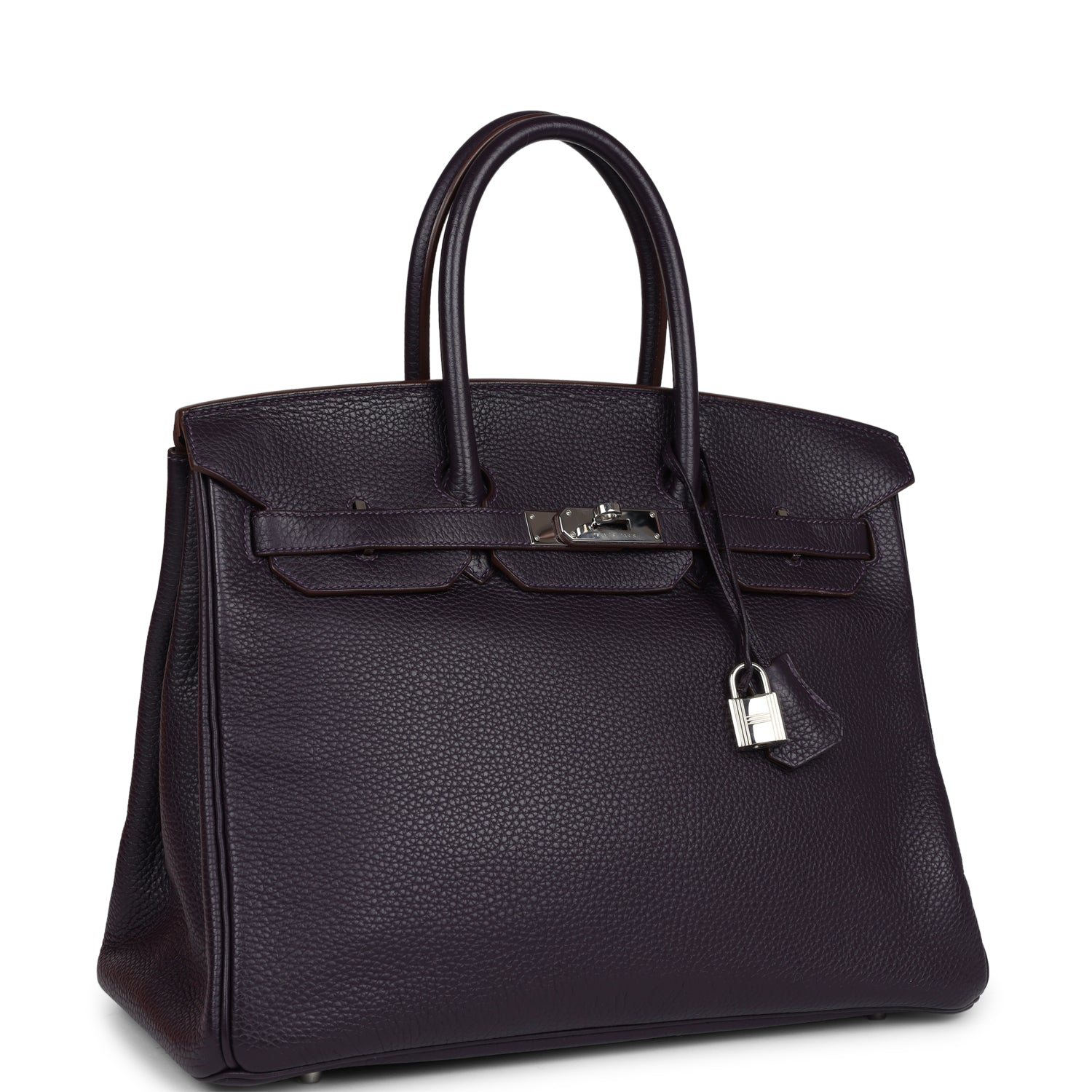 Hermès Birkin 35 Raisin Clemence Palladium Hardware
