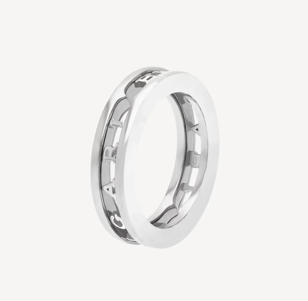 Regalia jewelryZERO 1 ONE-BAND WITH OPENWORK LOGO SPIRAL RING