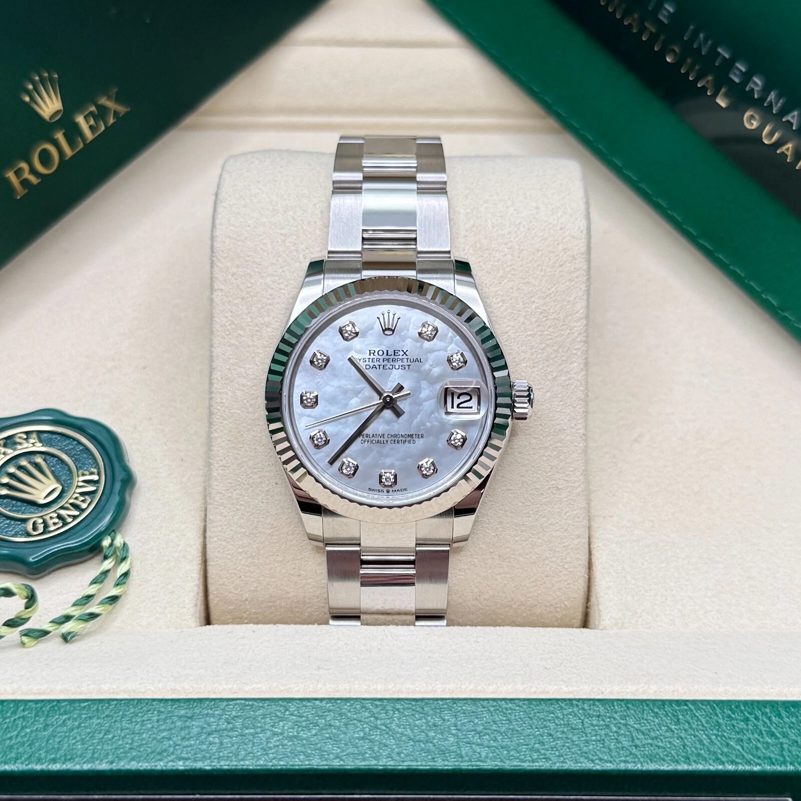 【Super Clone】RLX Datejust m278384RBR-0007/0008 Mother-of-Pearl 31mm Dial Oyster Watch