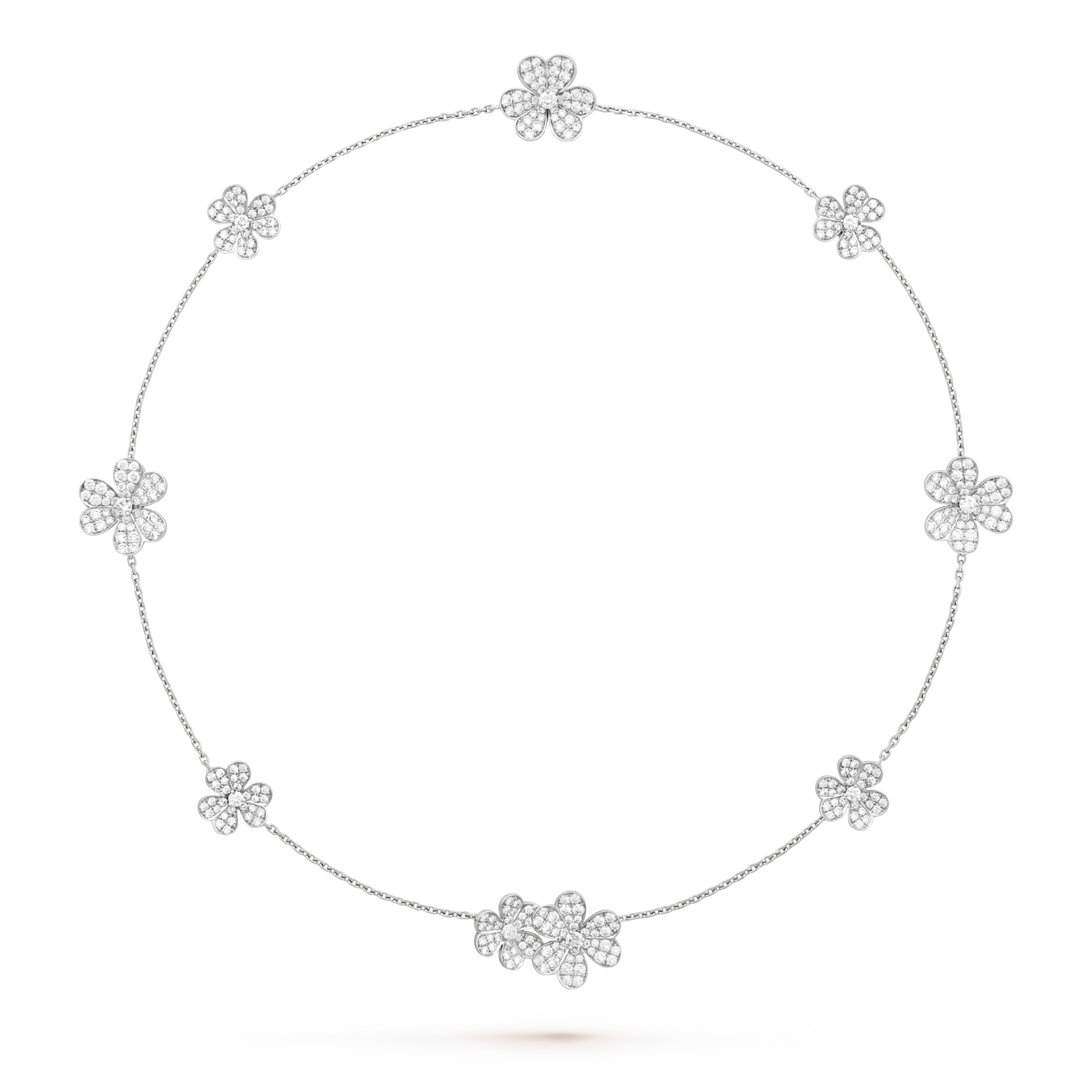 Regalia jewelryFRIVOLE SILVER 9 FLOWERS NECKLACE