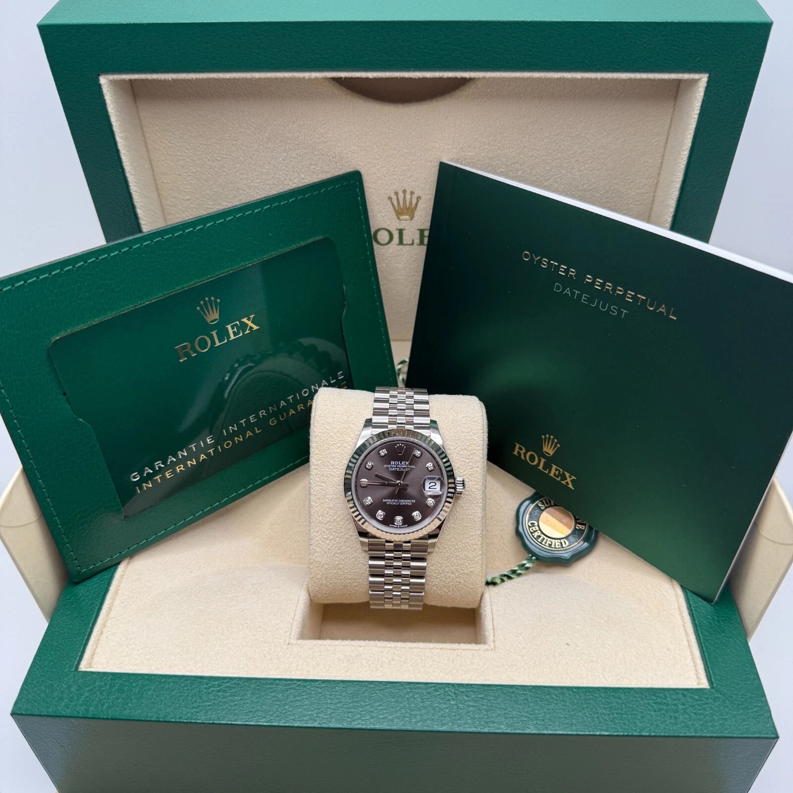【Super Clone】ROLEX Datejust m278274-0007/0008 Dark Grey 31mm Dial Oyster Watch